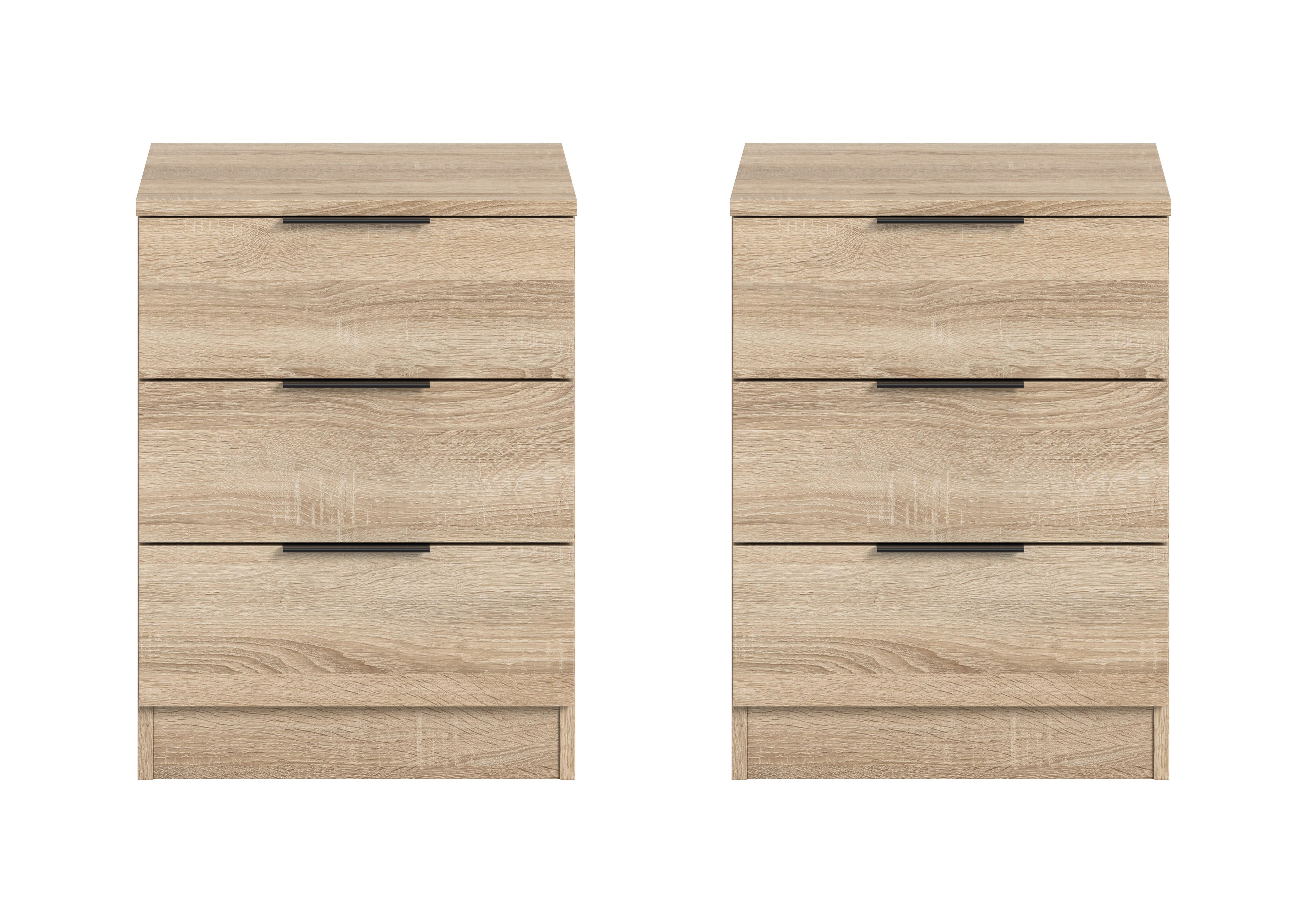 Lot de 2 tables de chevet KOPENHAGEN Lot de 2 tables de chevet KOPENHAGEN