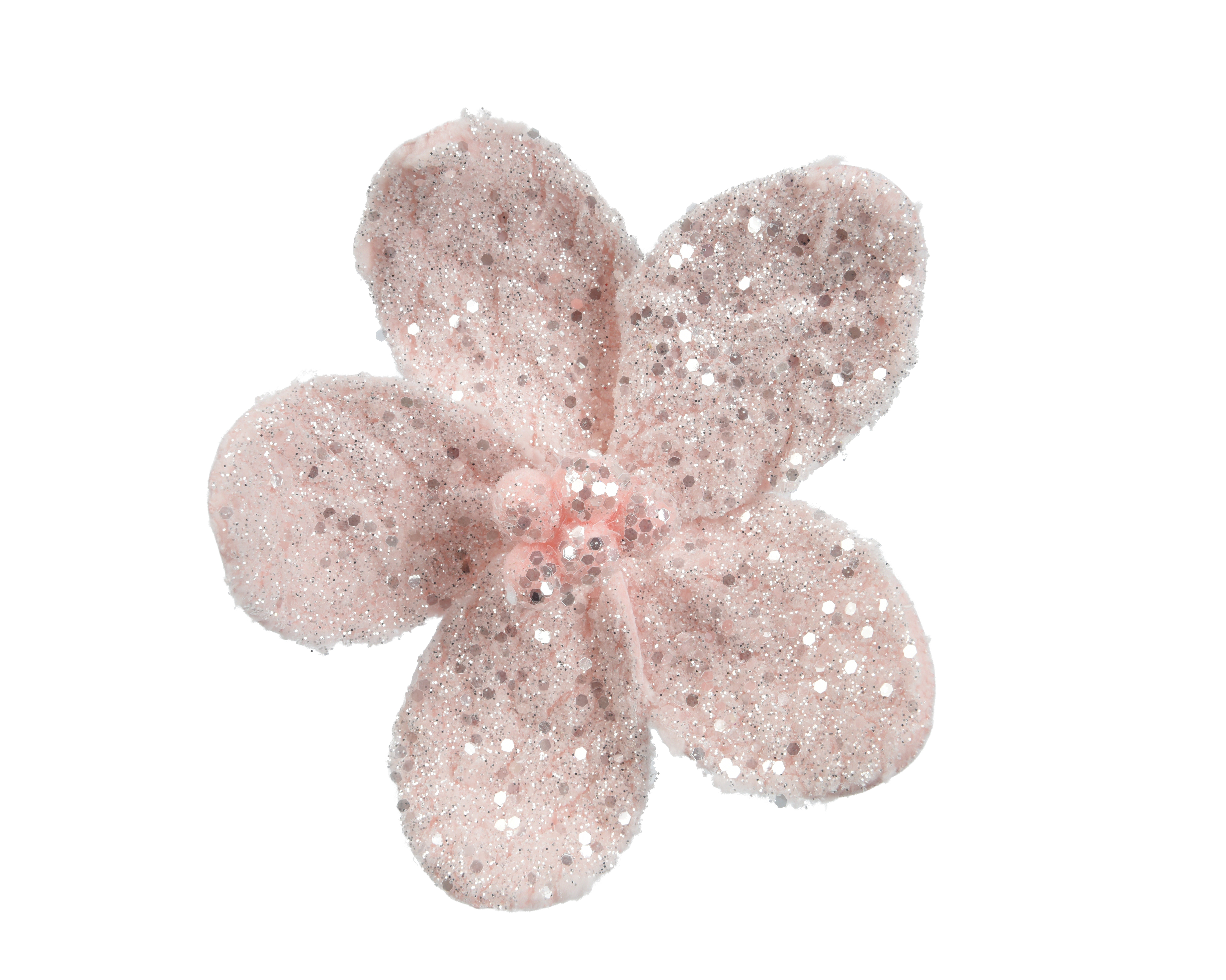 Fleur pailletée à clipser DEKO