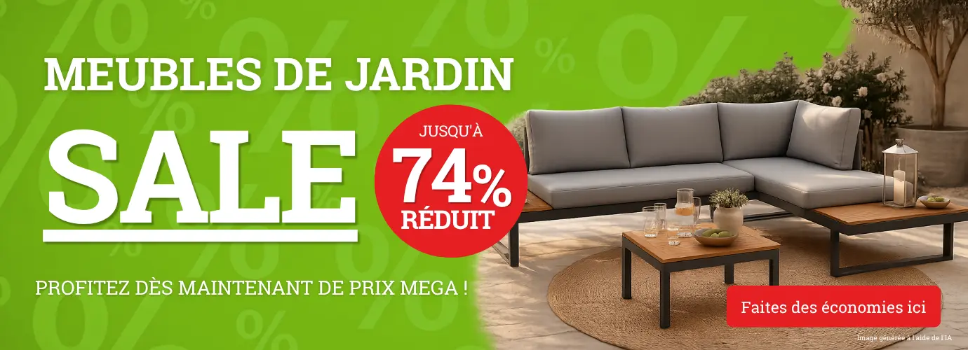 Soldes sur le mobilier de jardin - jusqu'à 74 % de réduction