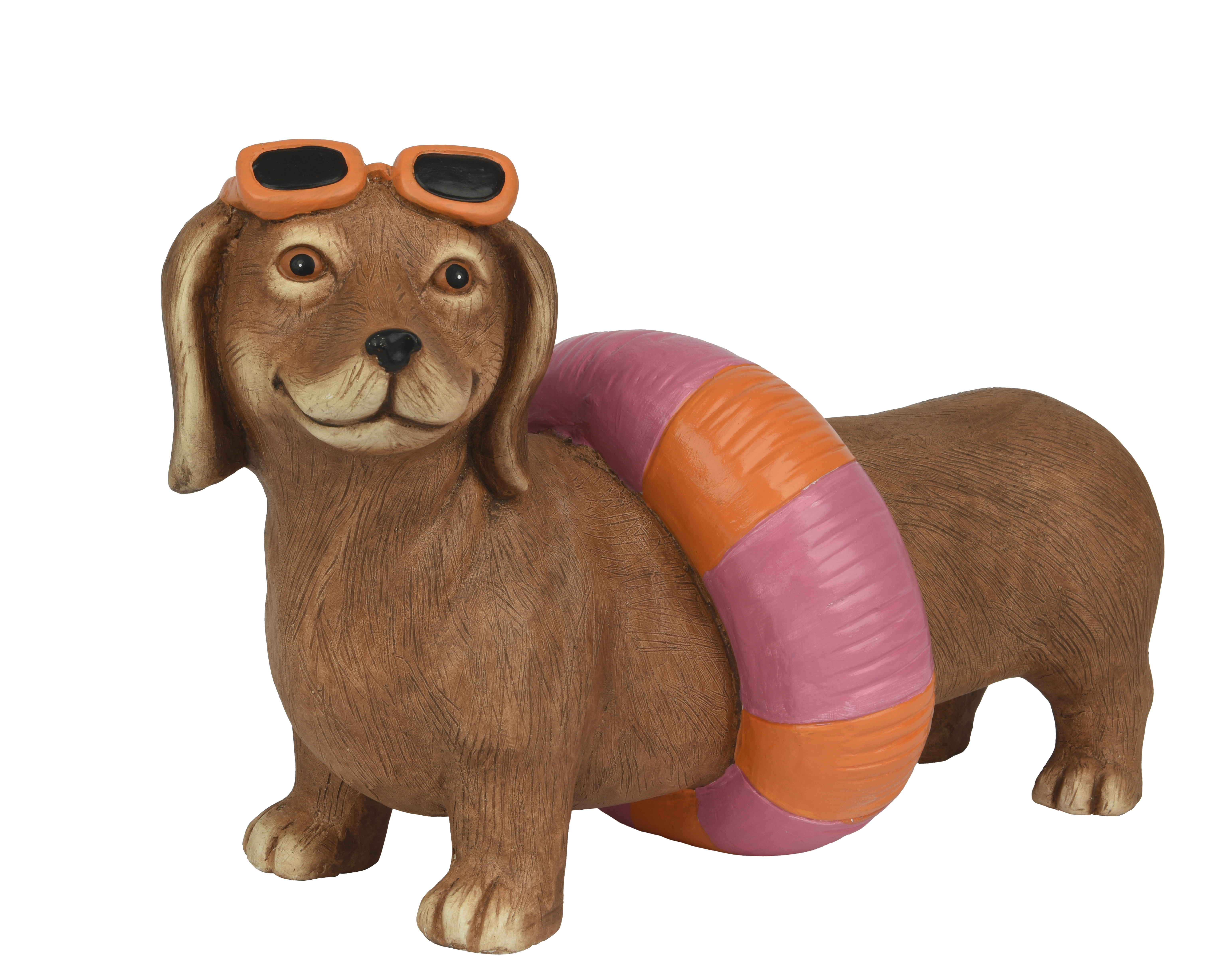 Figur Dackel mit Schwimmring BODO