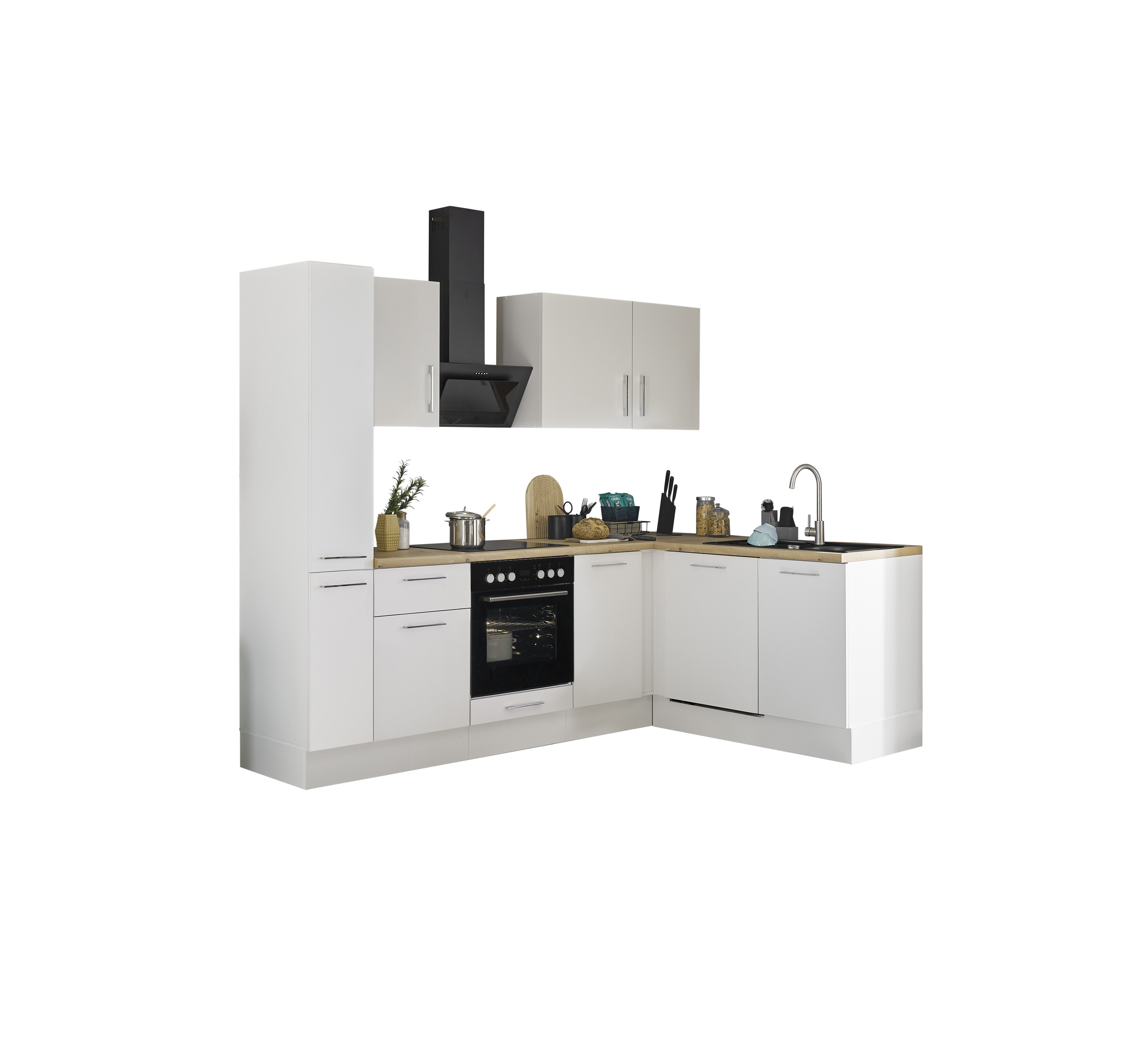 Bloc cuisine avec électroménager CORNWALL (cuisine d'angle-armoire coulissante-lave-vaisselle) II Bloc cuisine avec électroménager CORNWALL (cuisine d'angle-armoire coulissante-lave-vaisselle) II