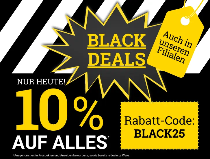 BLACK FRIDAY! Nur heute -10% auf alles sichern*