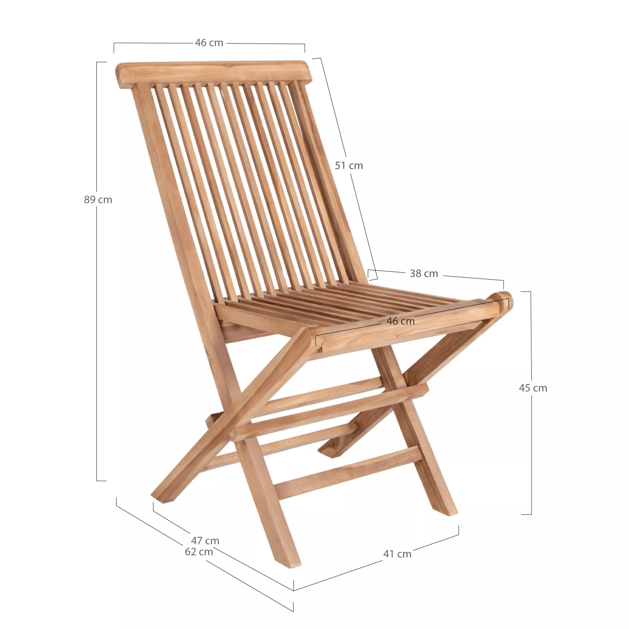 Lot de 2 chaises de jardin TOLEDO