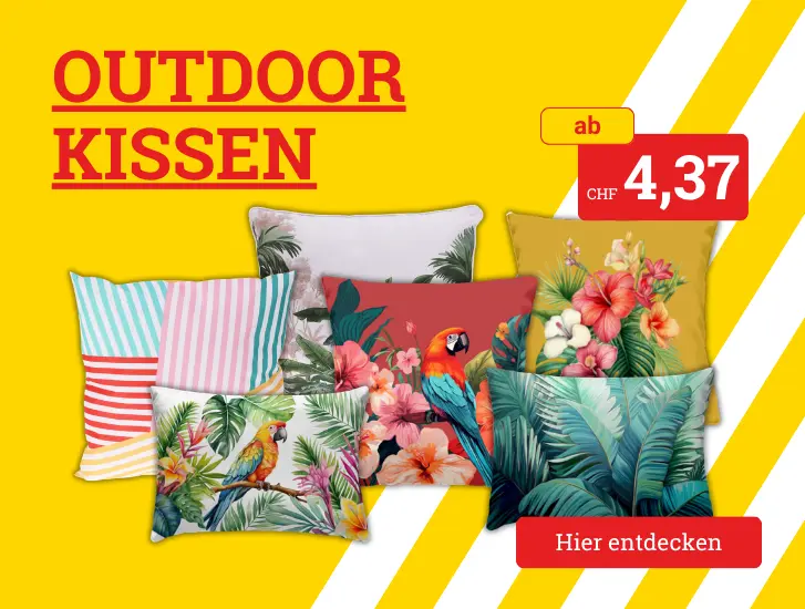 Bunte Outdoor-Kissen MEGA reduziert - hier entdecken>
