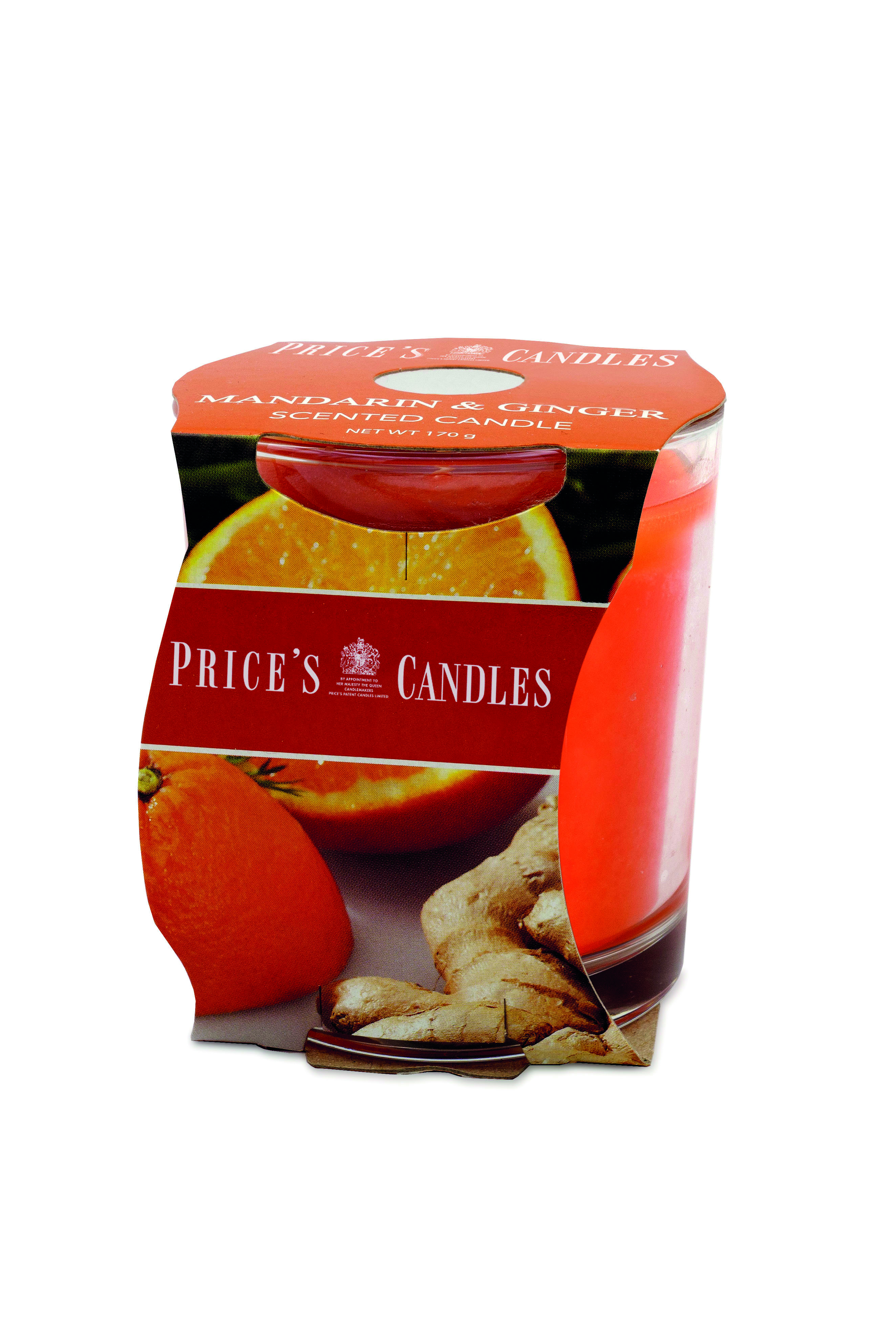 Bougie parfumée dans pot en verre Mandarine & gingembre PRICES Bougie parfumée dans pot en verre Mandarine & gingembre PRICES