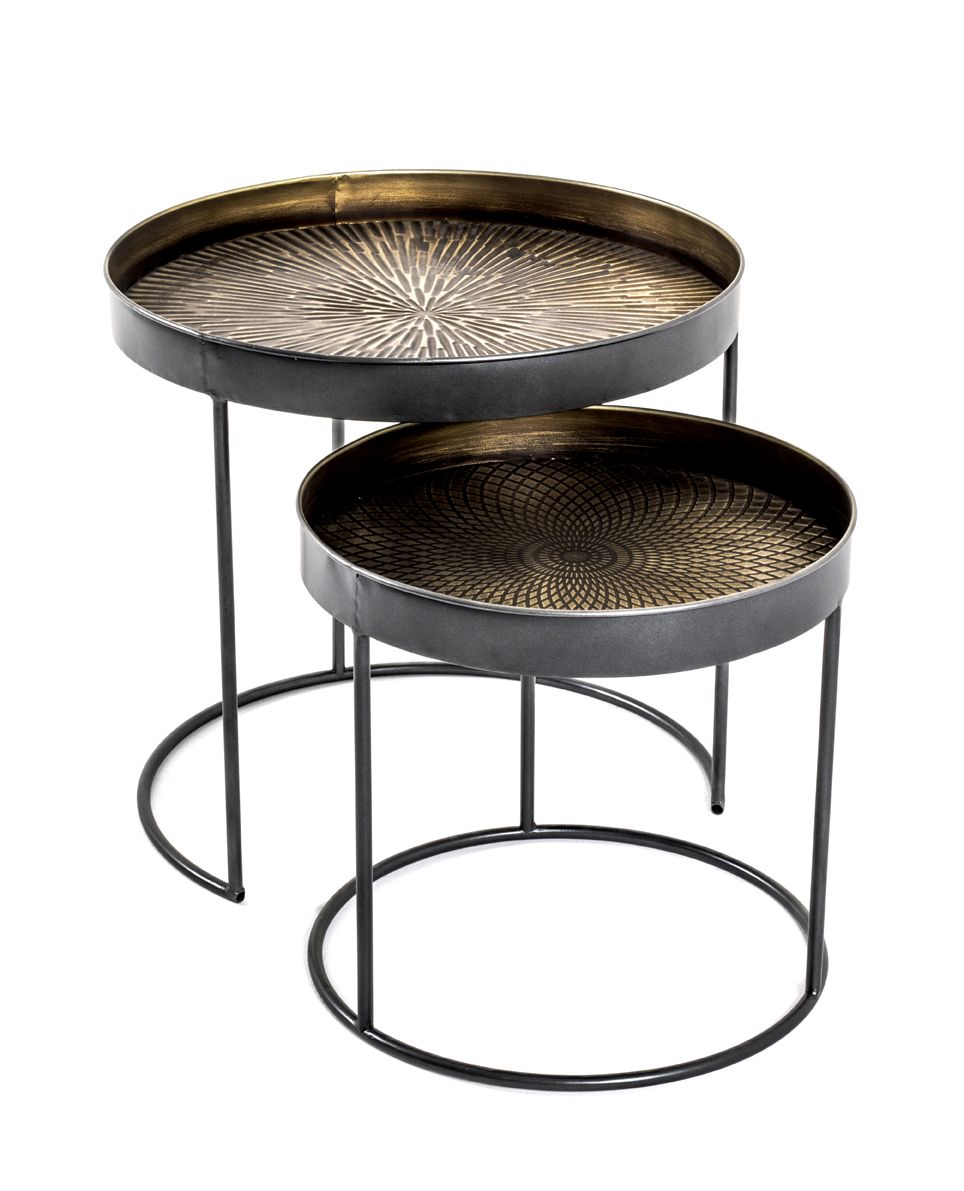 Lot de 2 tables d'appoint 22531