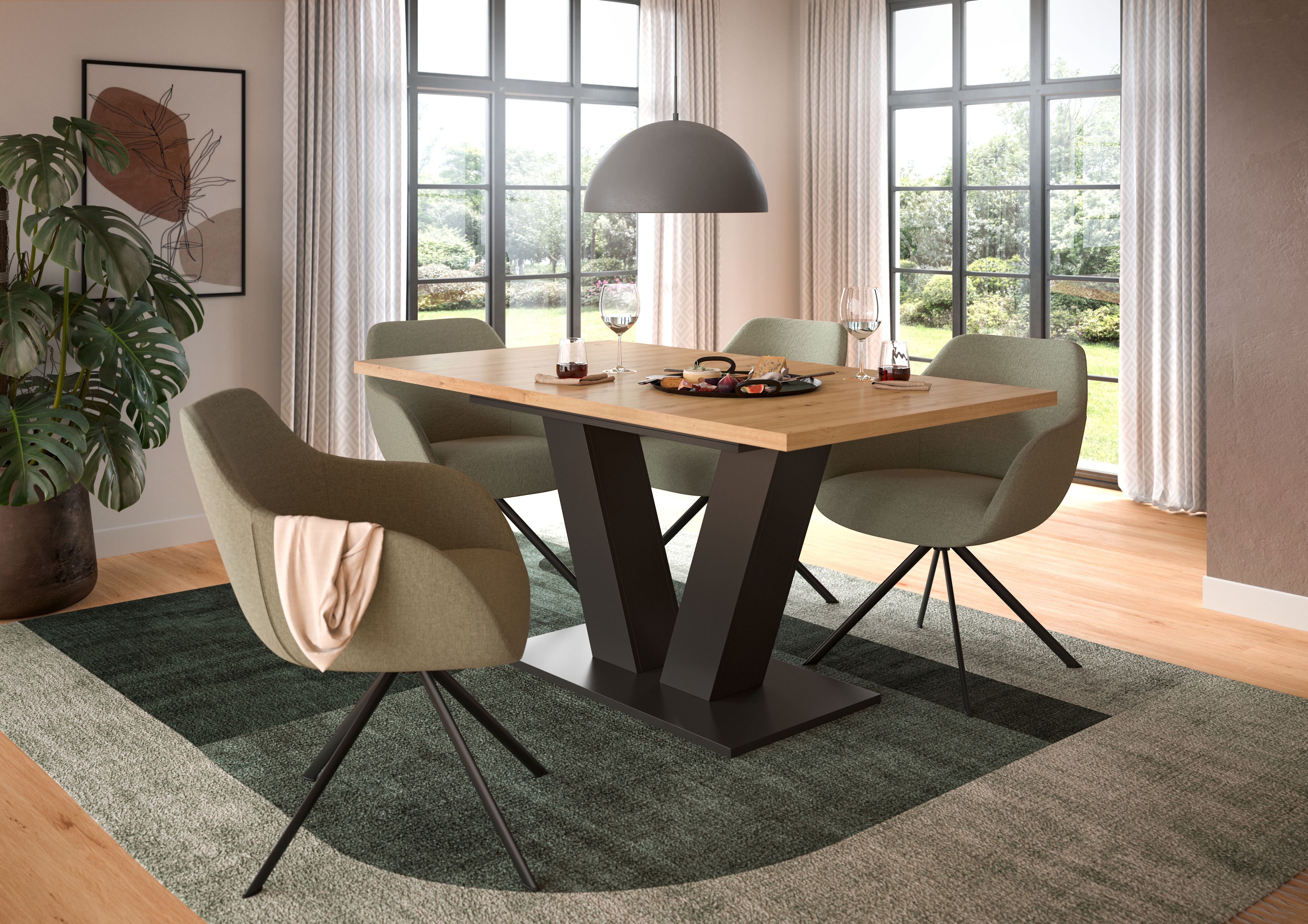 Table de repas extensible ALABA KULITO