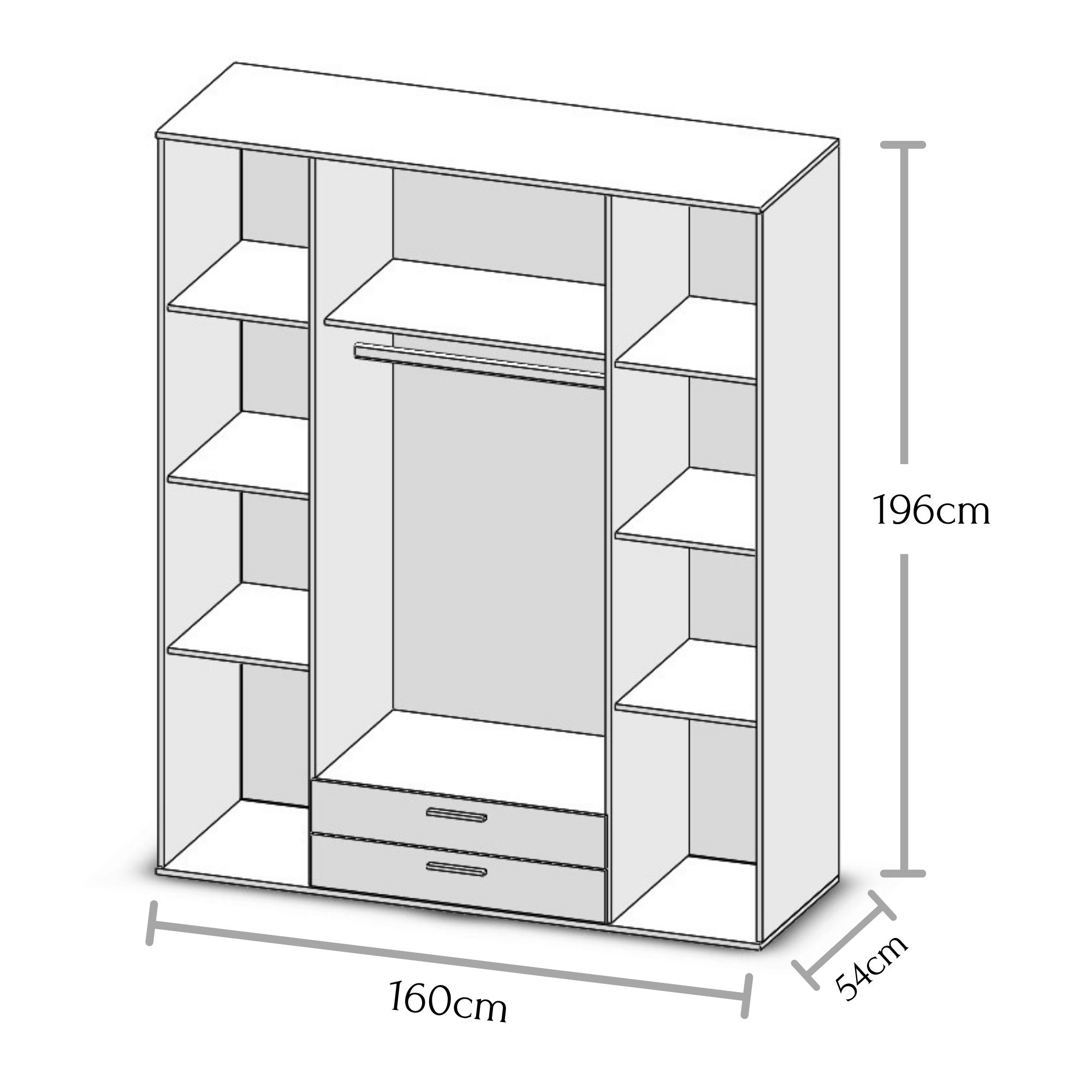 Kleiderschrank KITTY