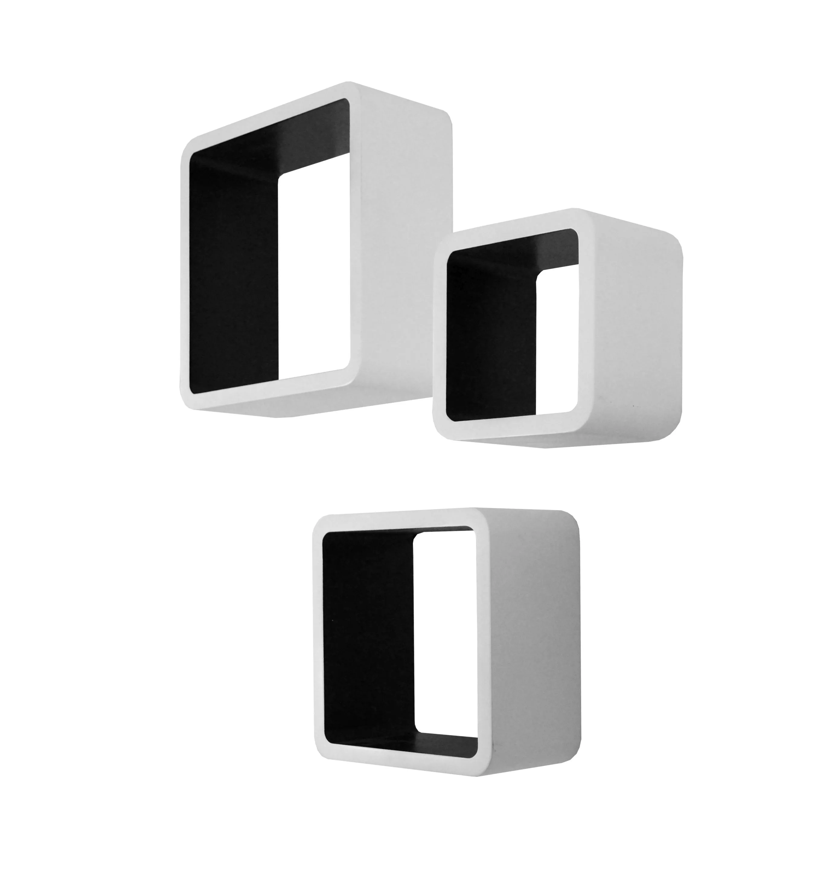 Wandregale im 3er-Set CUBO