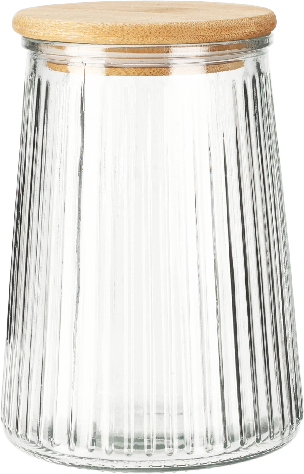 Bocal en verre rainuré 1000ML KITCHEN MARKET Bocal en verre rainuré 1000ML KITCHEN MARKET