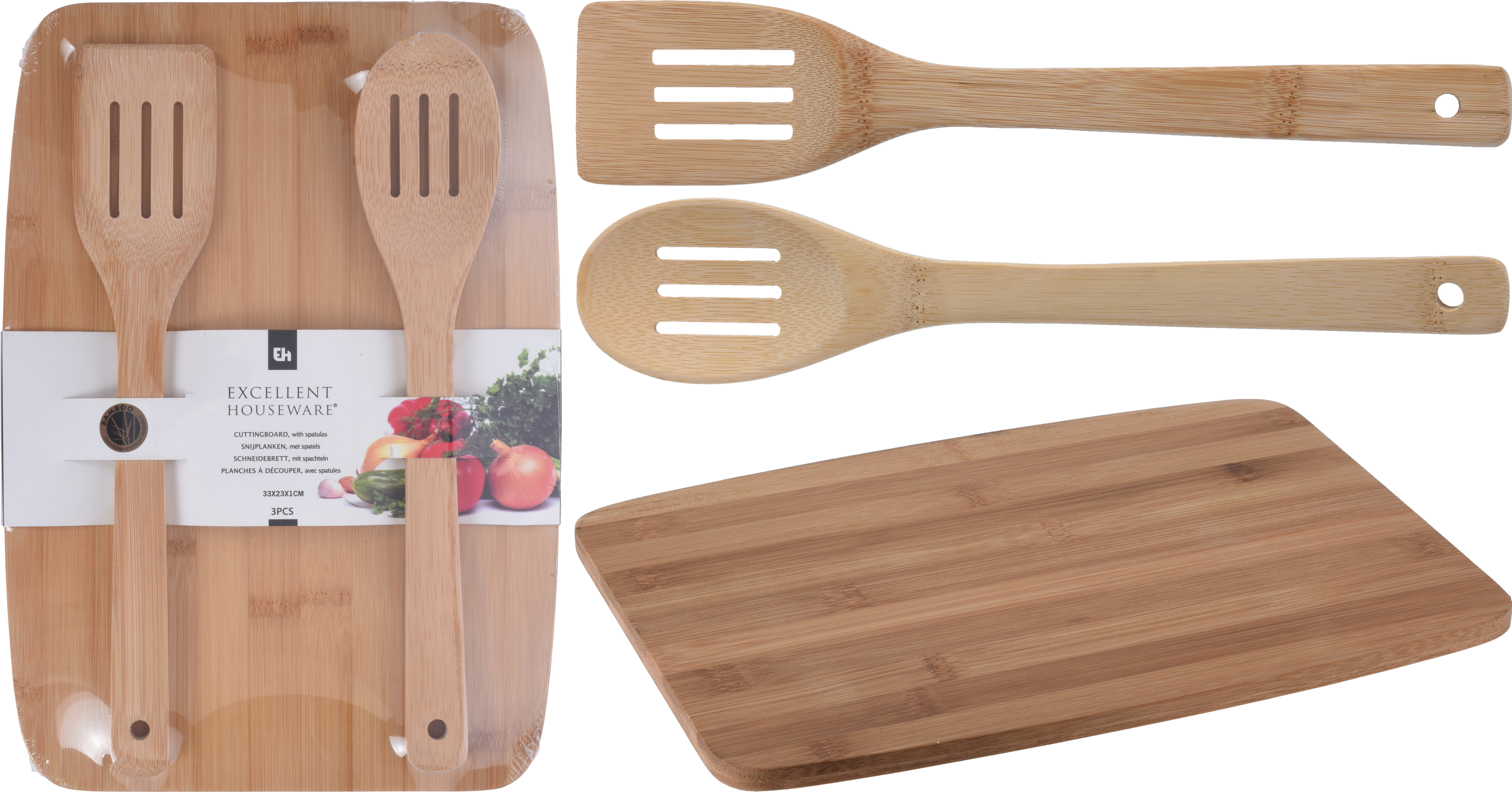 Planche à découper avec ustensiles de cuisine Planche à découper avec ustensiles de cuisine