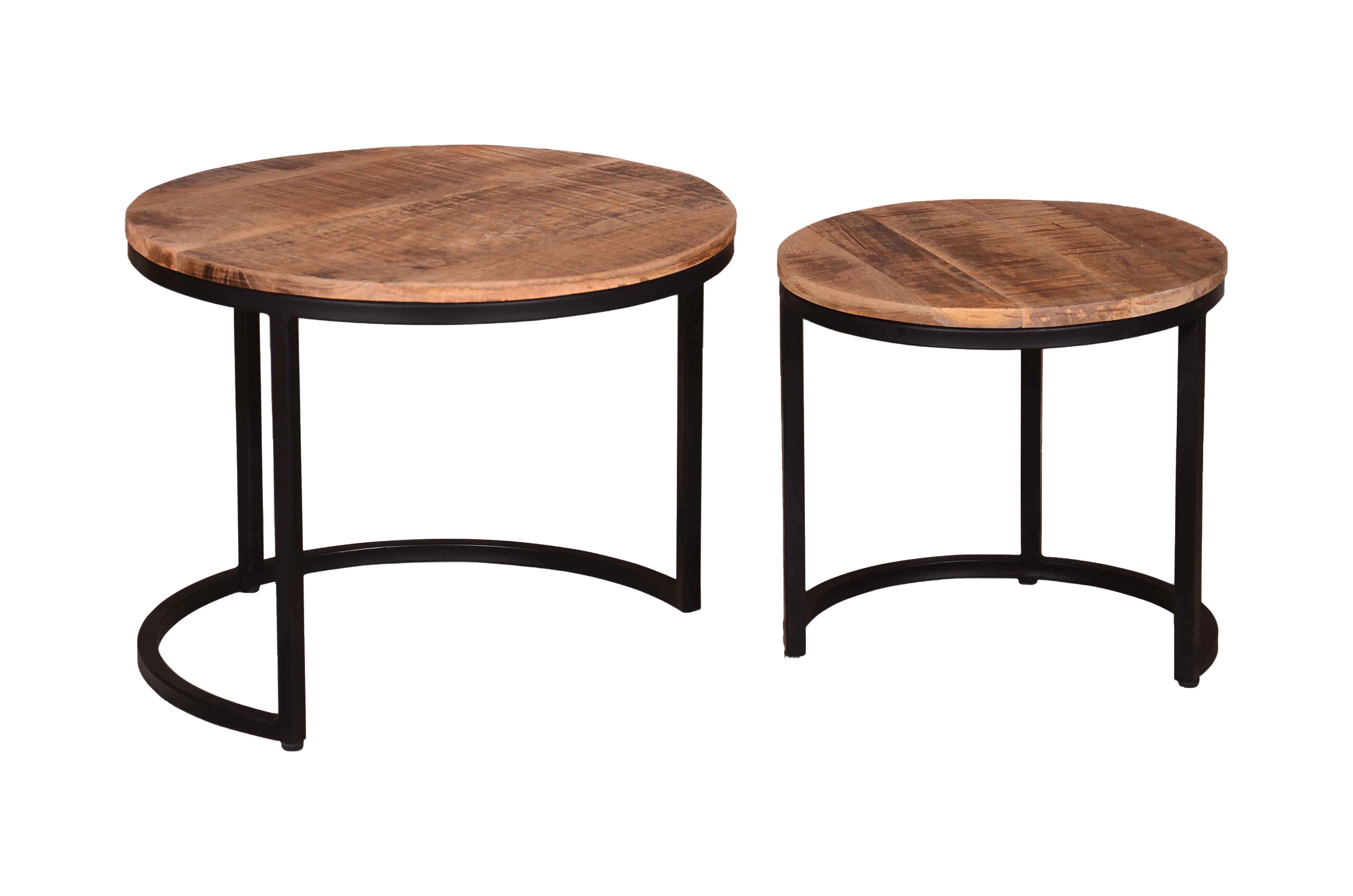 Lot de 2 tables basses IRON