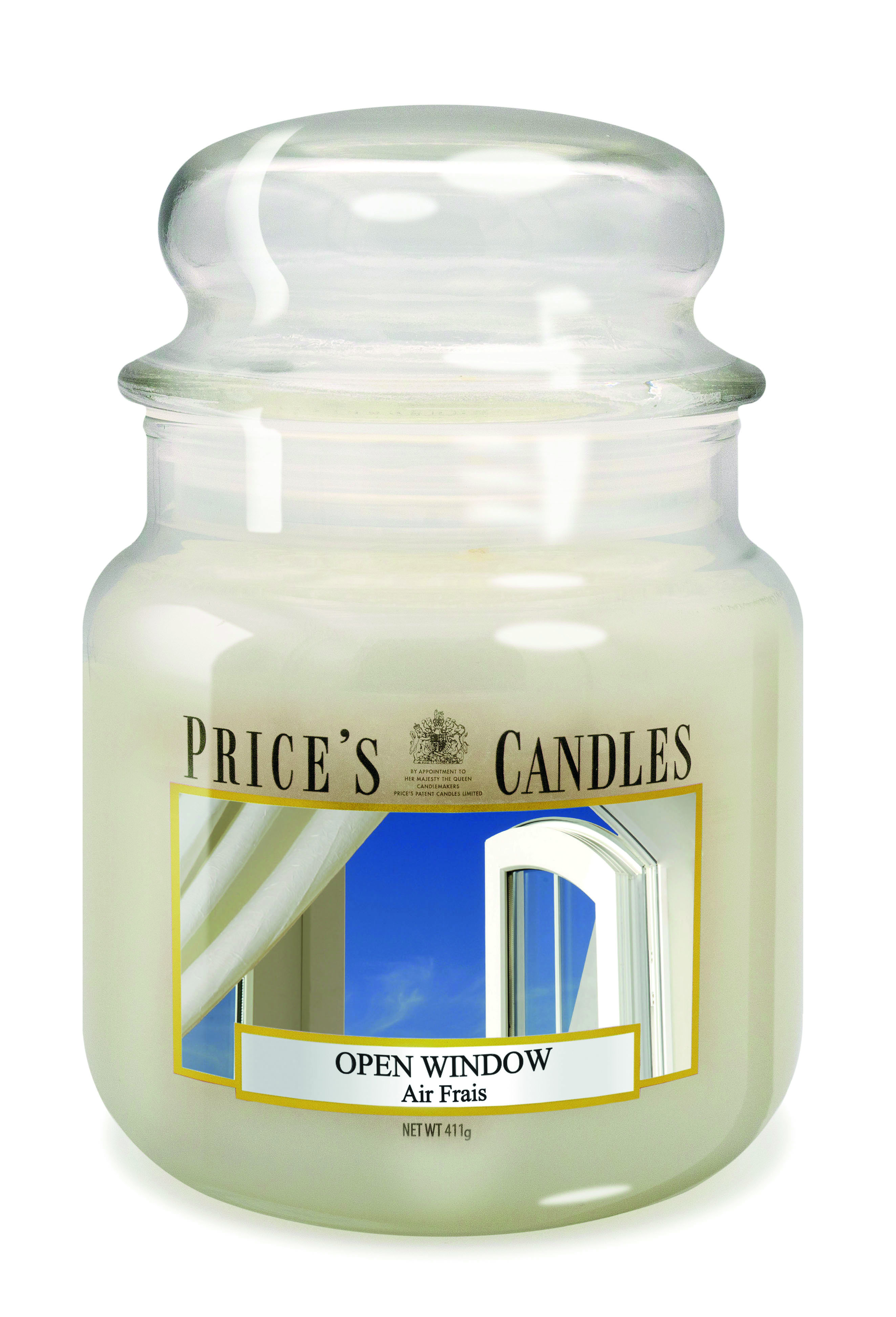 Bougie parfumée dans pot en verre avec couvercle Air frais PRICES Bougie parfumée dans pot en verre avec couvercle Air frais PRICES