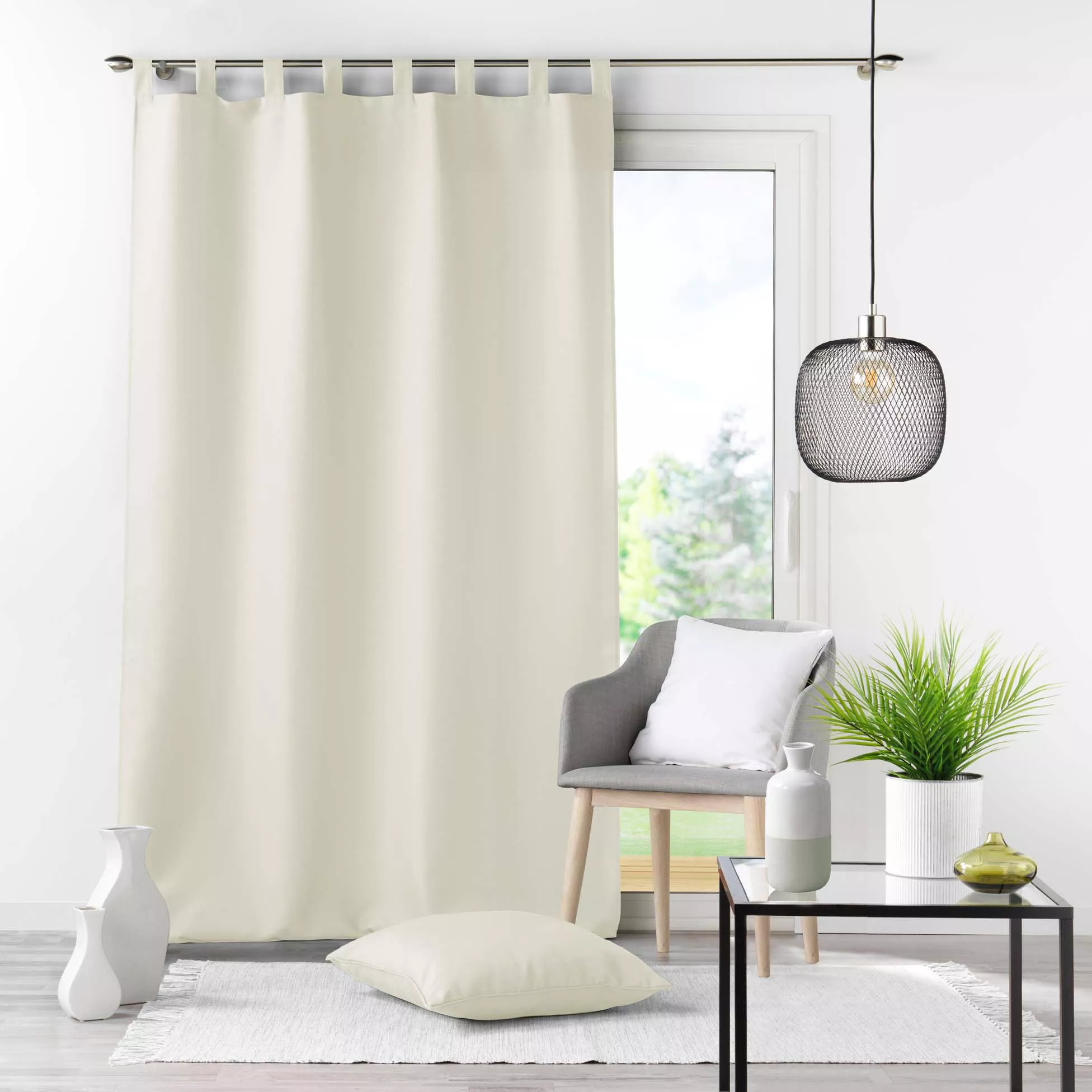 Gardine mit Schlaufen ESSENTIEL