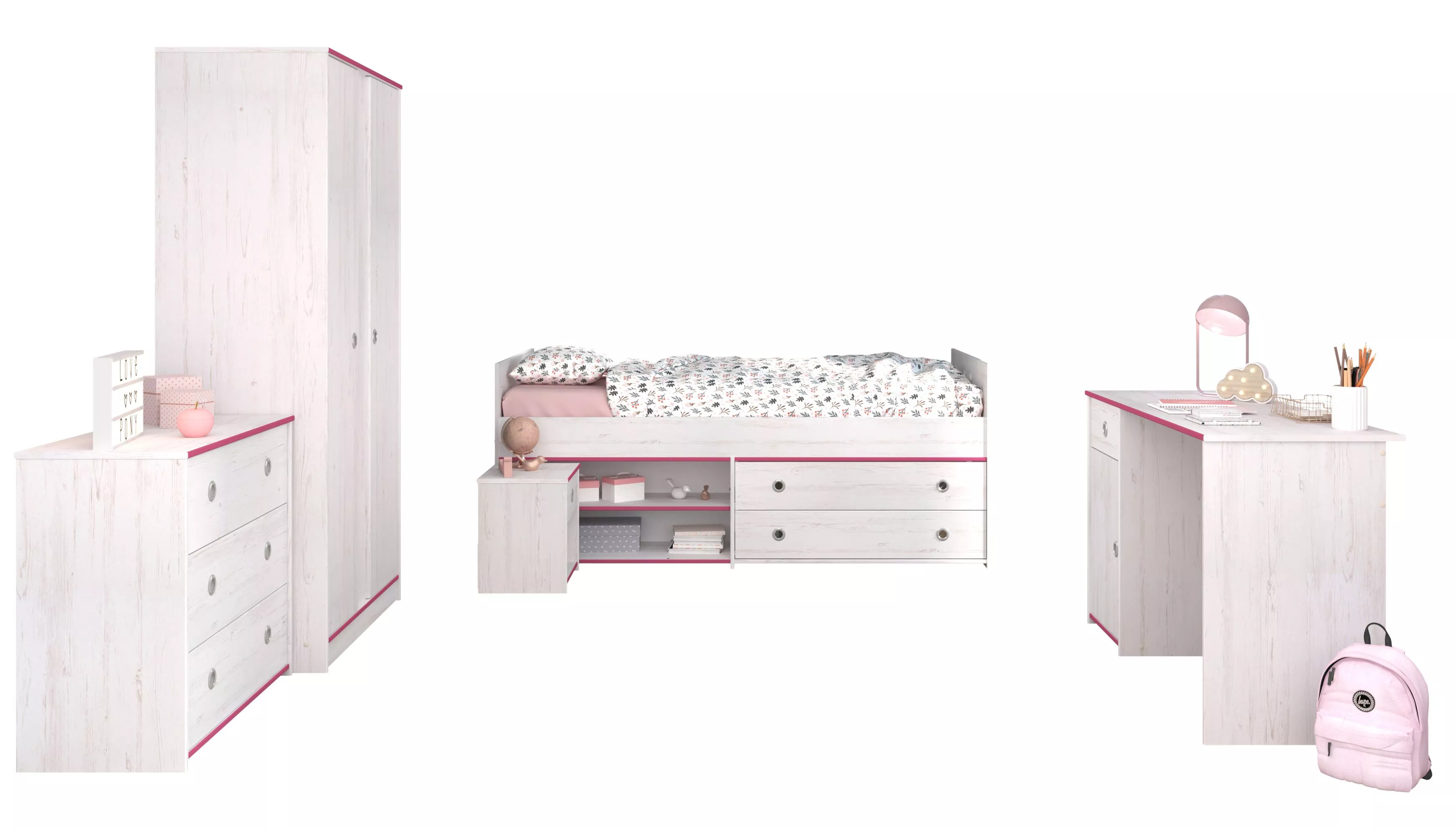 Chambre d'enfant 5 éléments SMOOZY 36b