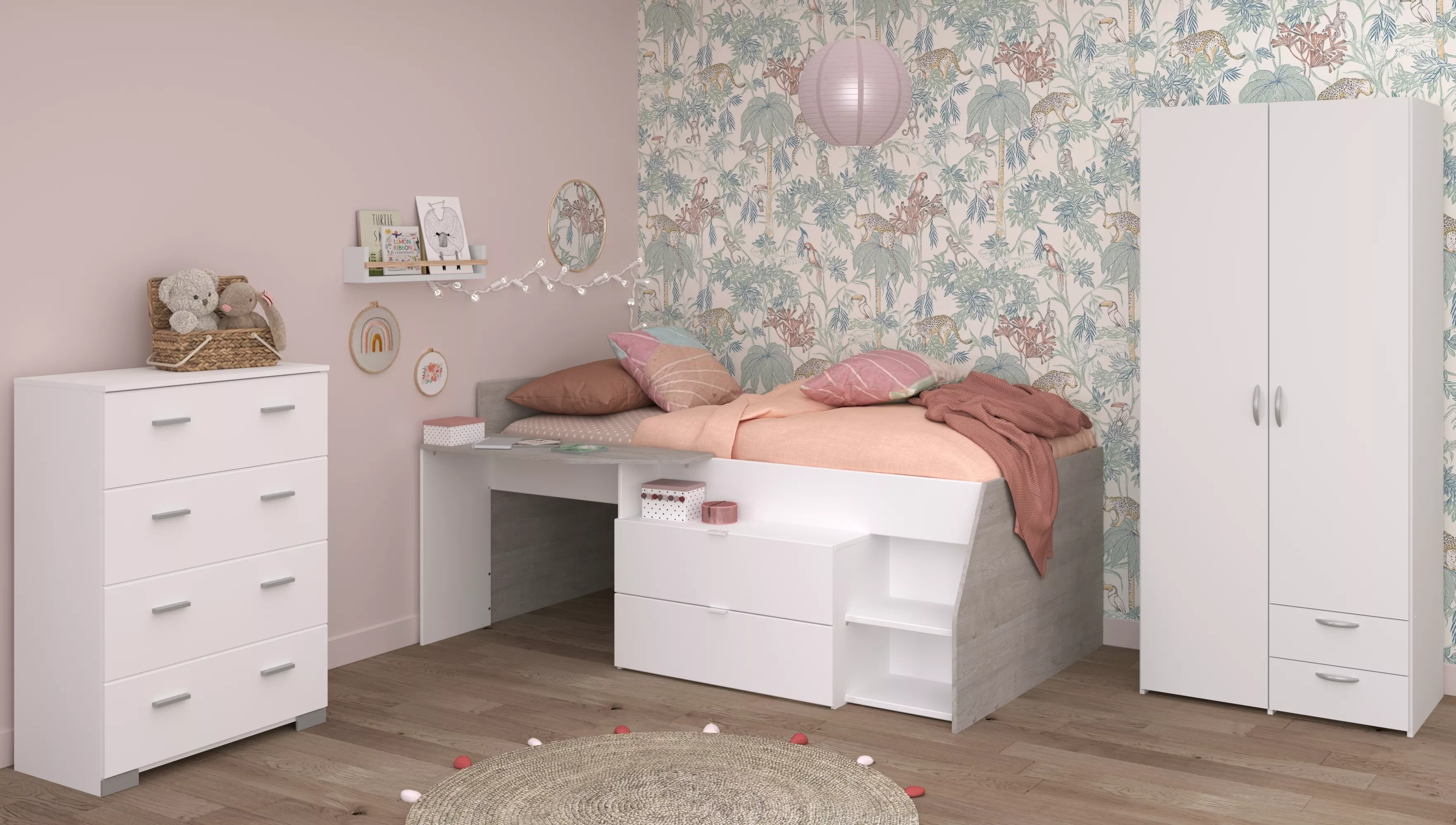 Kinderzimmer 3-teilig MILKY 12