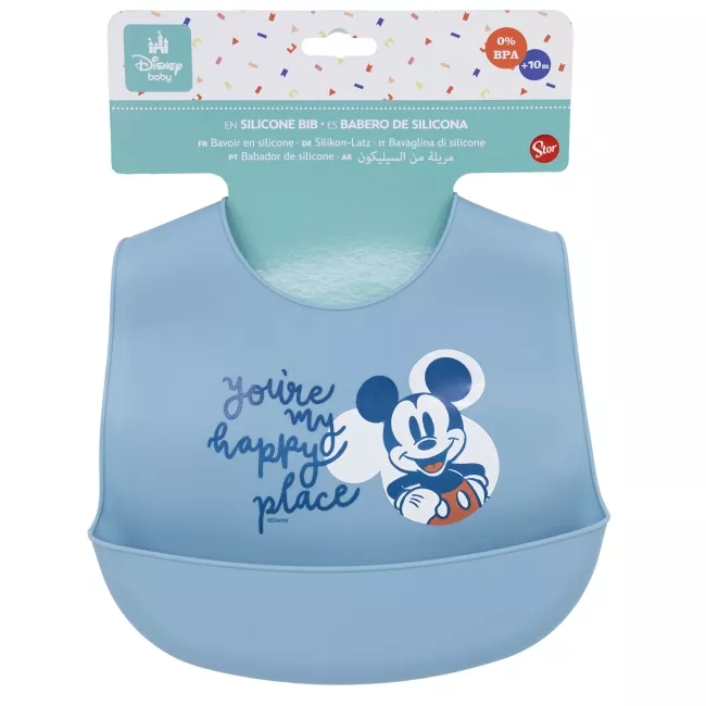 Bavoir en silicone Mickey Mouse BABY