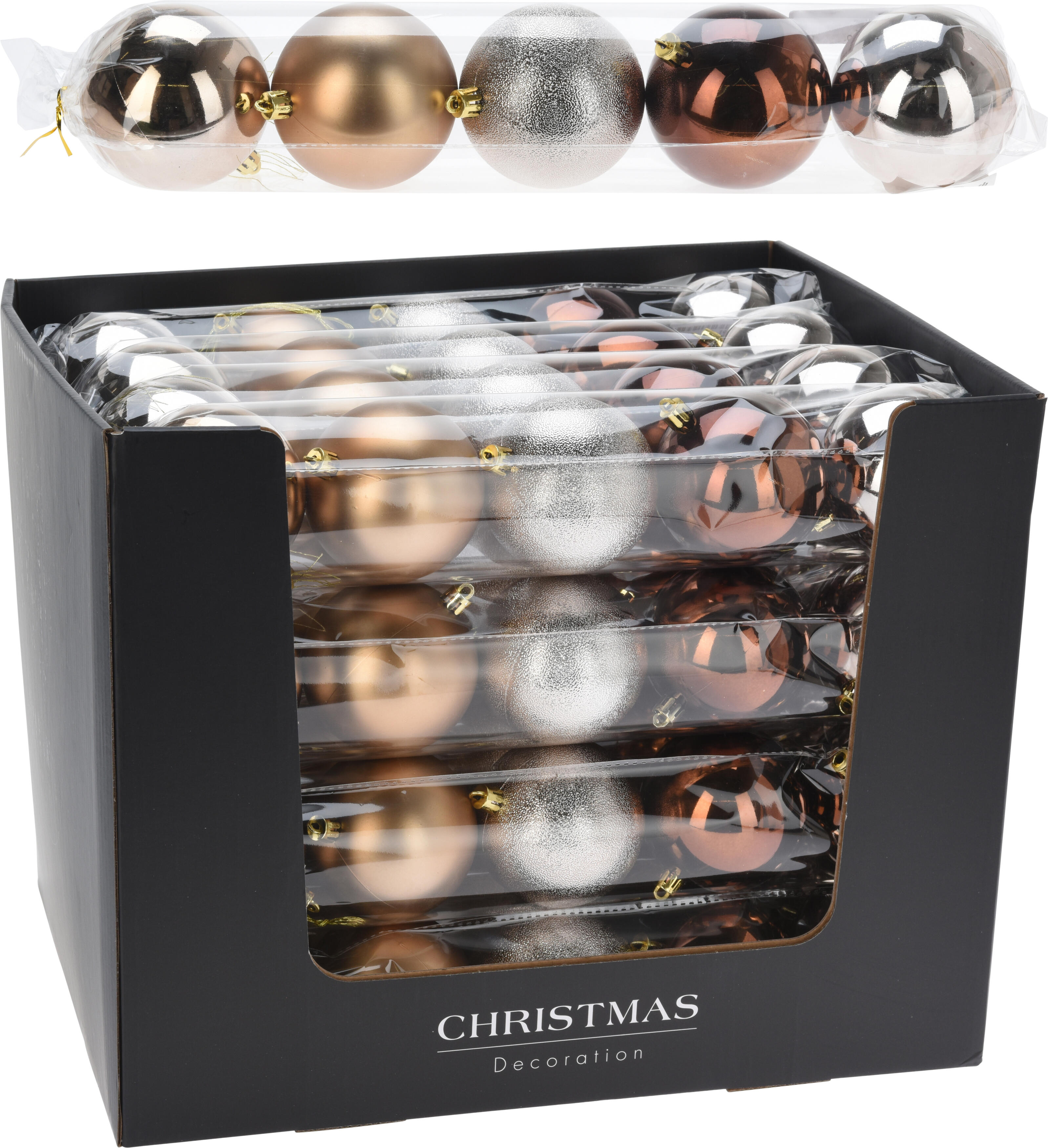 Lot de 5 boules de Noël CHRISTMAS Lot de 5 boules de Noël CHRISTMAS