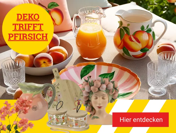 Dekotrend: Deko trifft Pfirsich