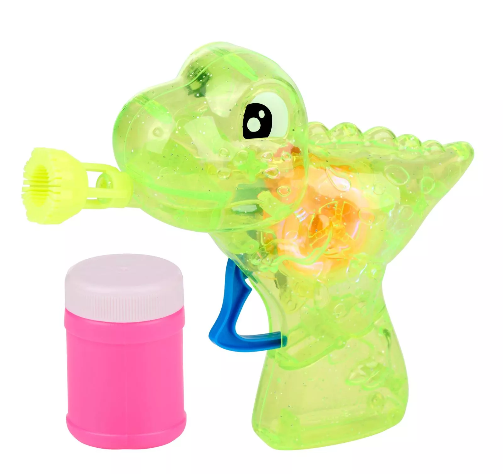 Seifenblasenpistole Dino mit LED BUBBLES