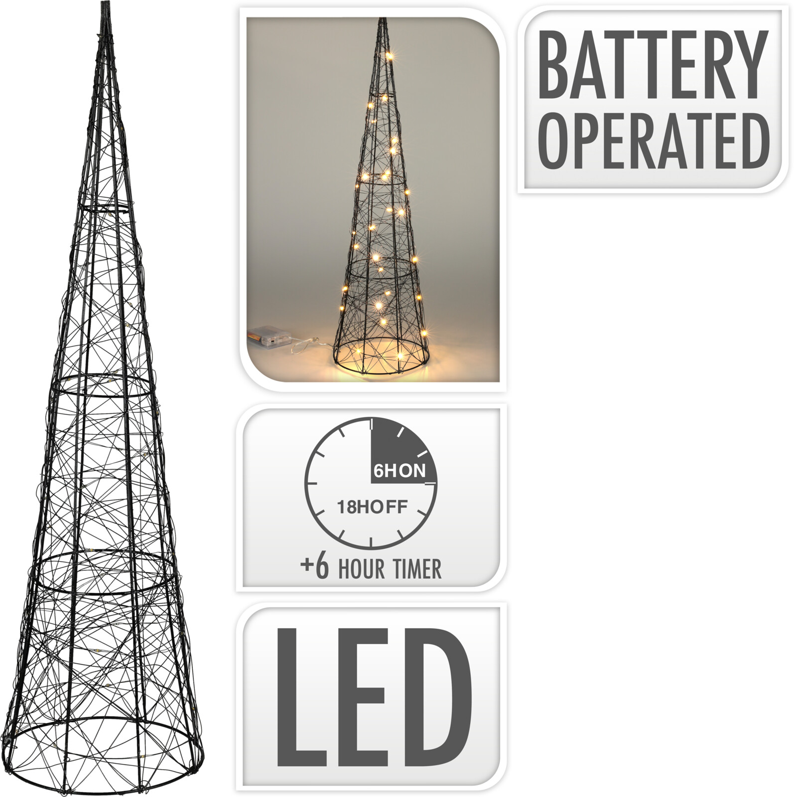 LED Aufsteller PYRAMIDE