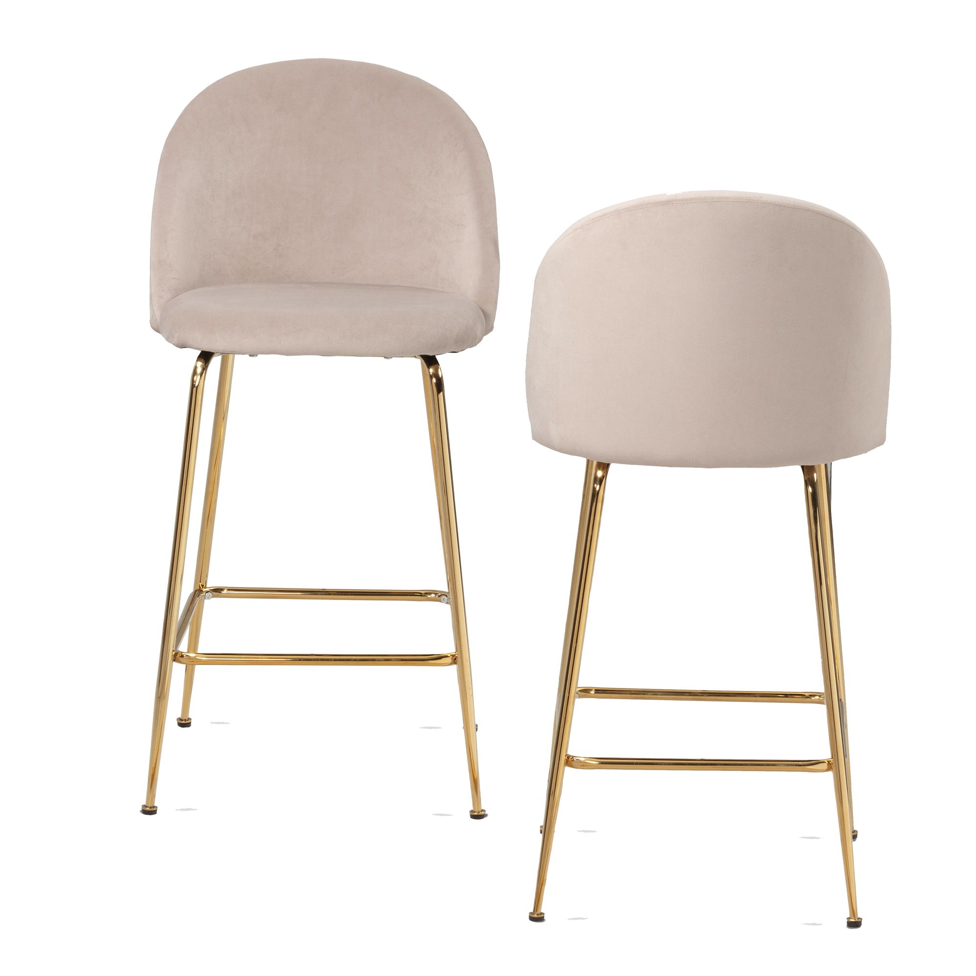 Lot de 2 tabourets de bar WOHNLING Lot de 2 tabourets de bar WOHNLING