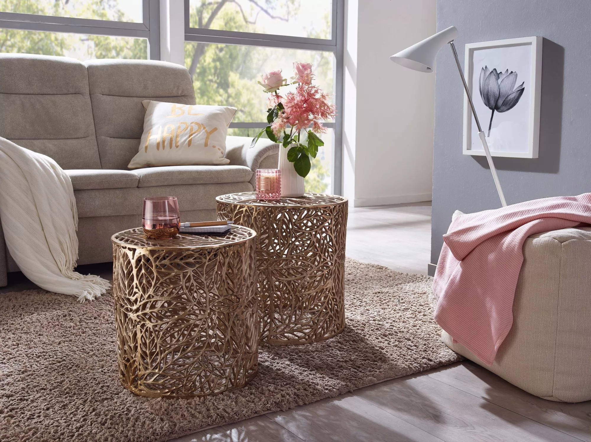 Lot de 2 tables d'appoint WARIN CHAMRAP