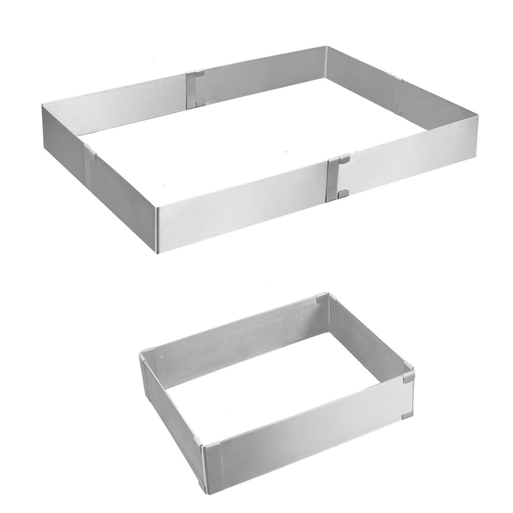 Cadre à pâtisserie rectangulaire extensible INOX Cadre à pâtisserie rectangulaire extensible INOX