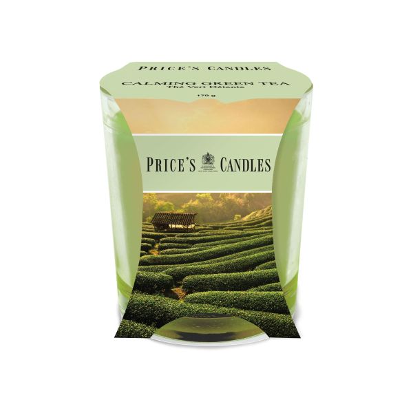 Bougie parfumée dans pot en verre Calming Green Tea PRICES Bougie parfumée dans pot en verre Calming Green Tea PRICES