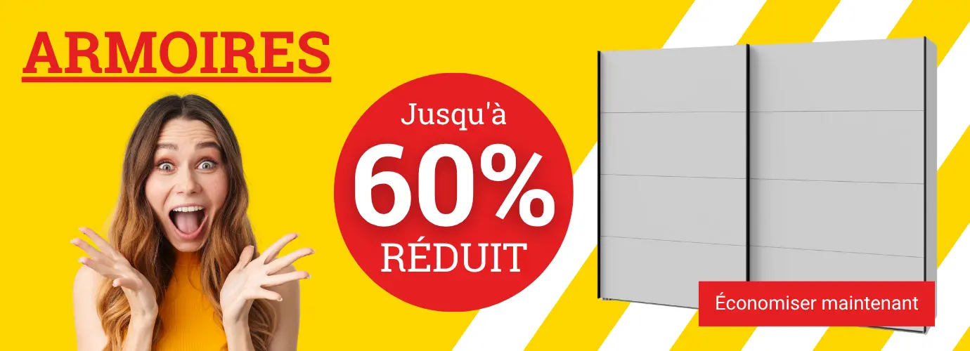 Armoires jusqu'à 60% de réduction !