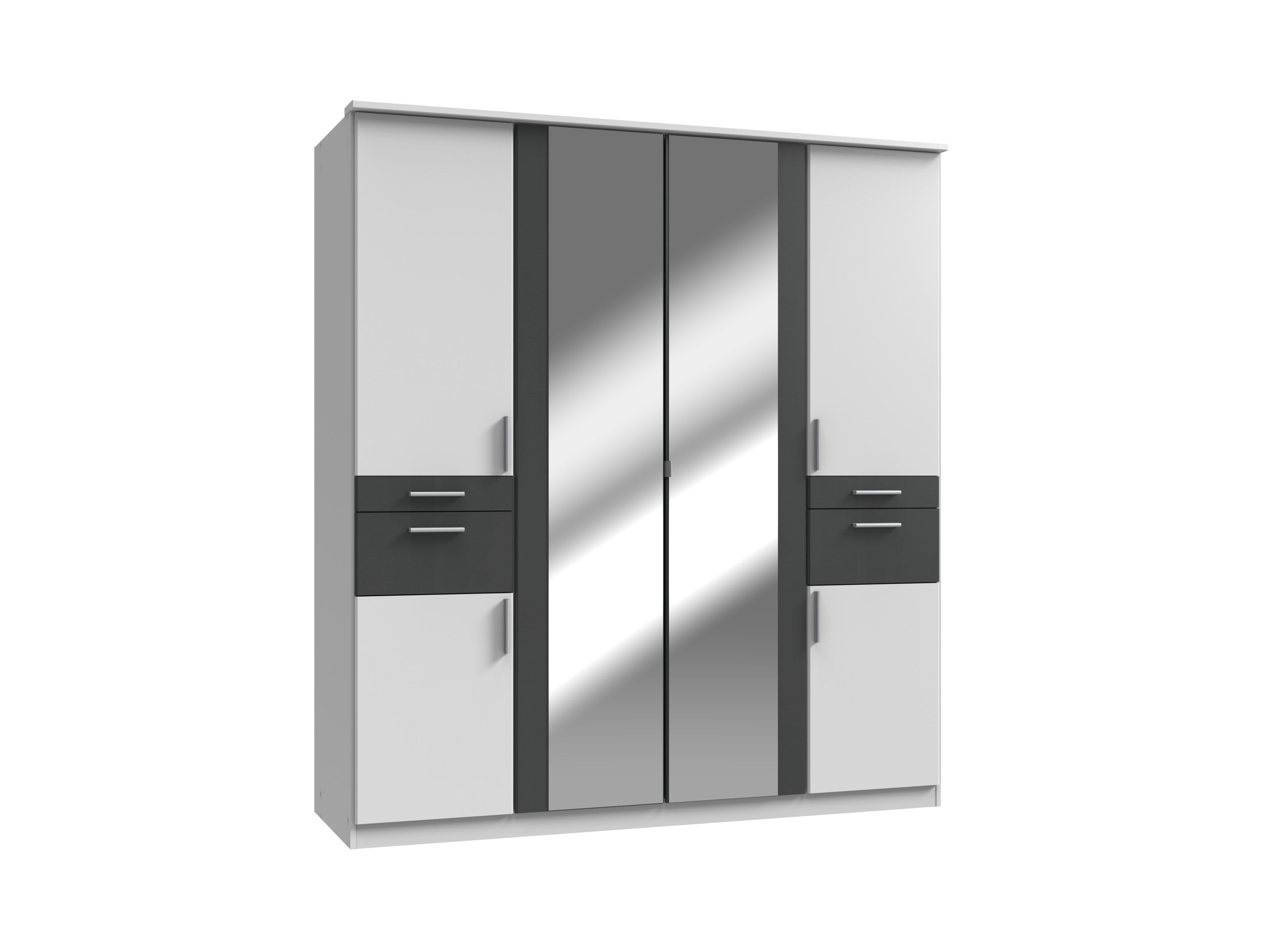 Kleiderschrank | | KOBLENZ 508729-3 Weiß-Lichtgrau