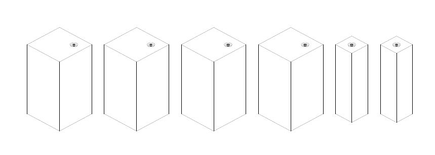 Lot de 6 pieds VARESE Lot de 6 pieds VARESE