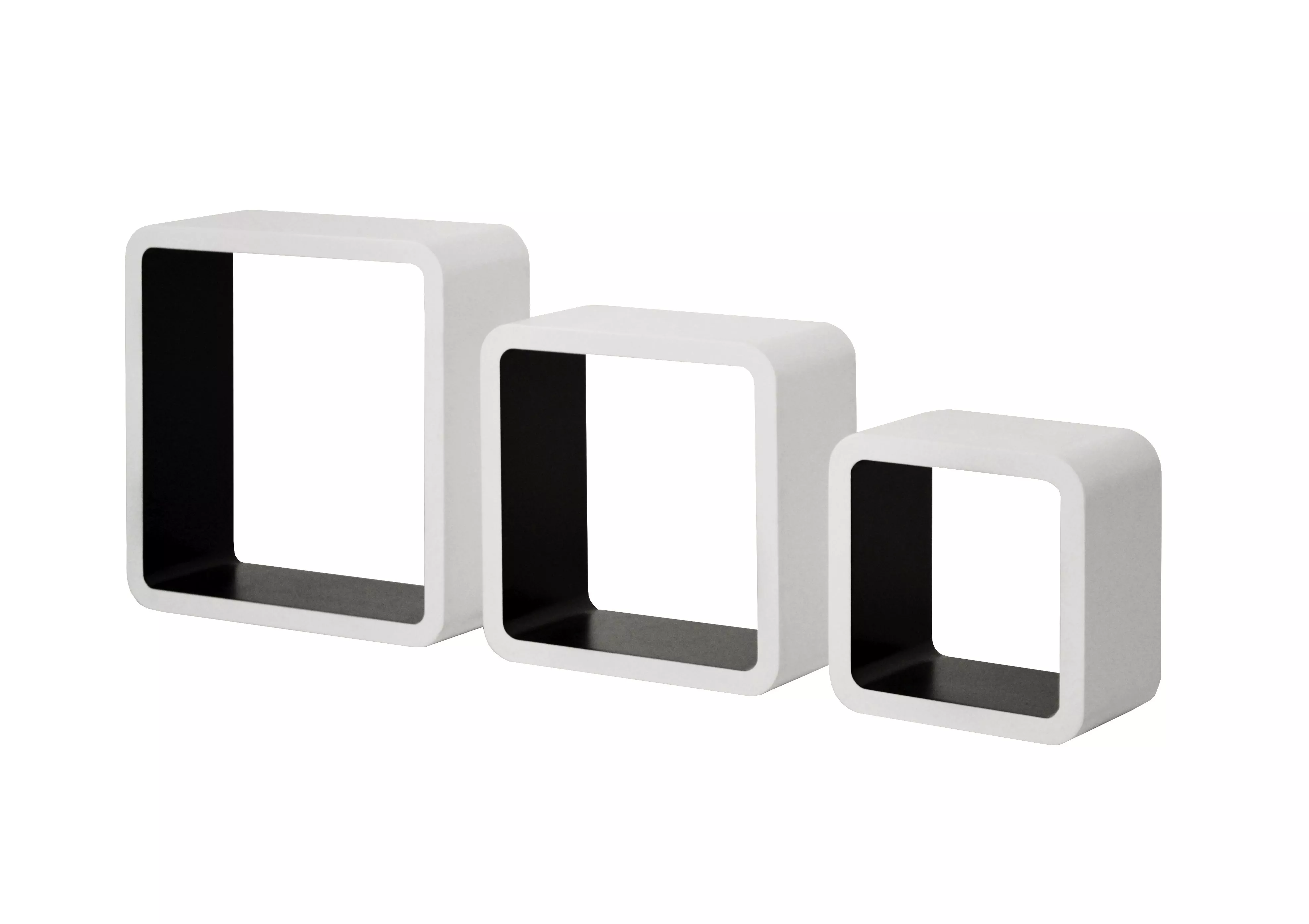 Wandregale im 3er-Set CUBO