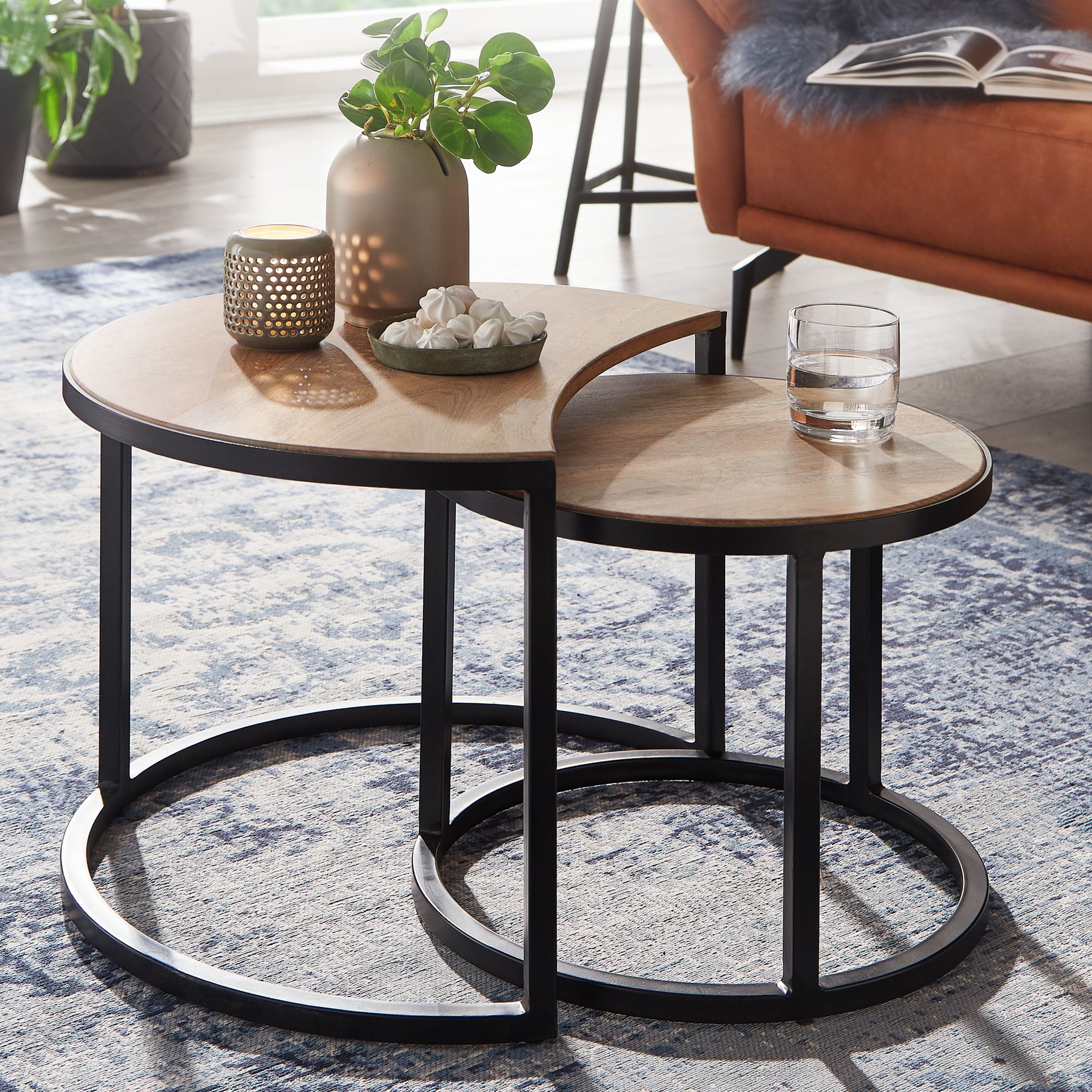 Lot de 2 tables basses DOI KHON RONG Lot de 2 tables basses DOI KHON RONG