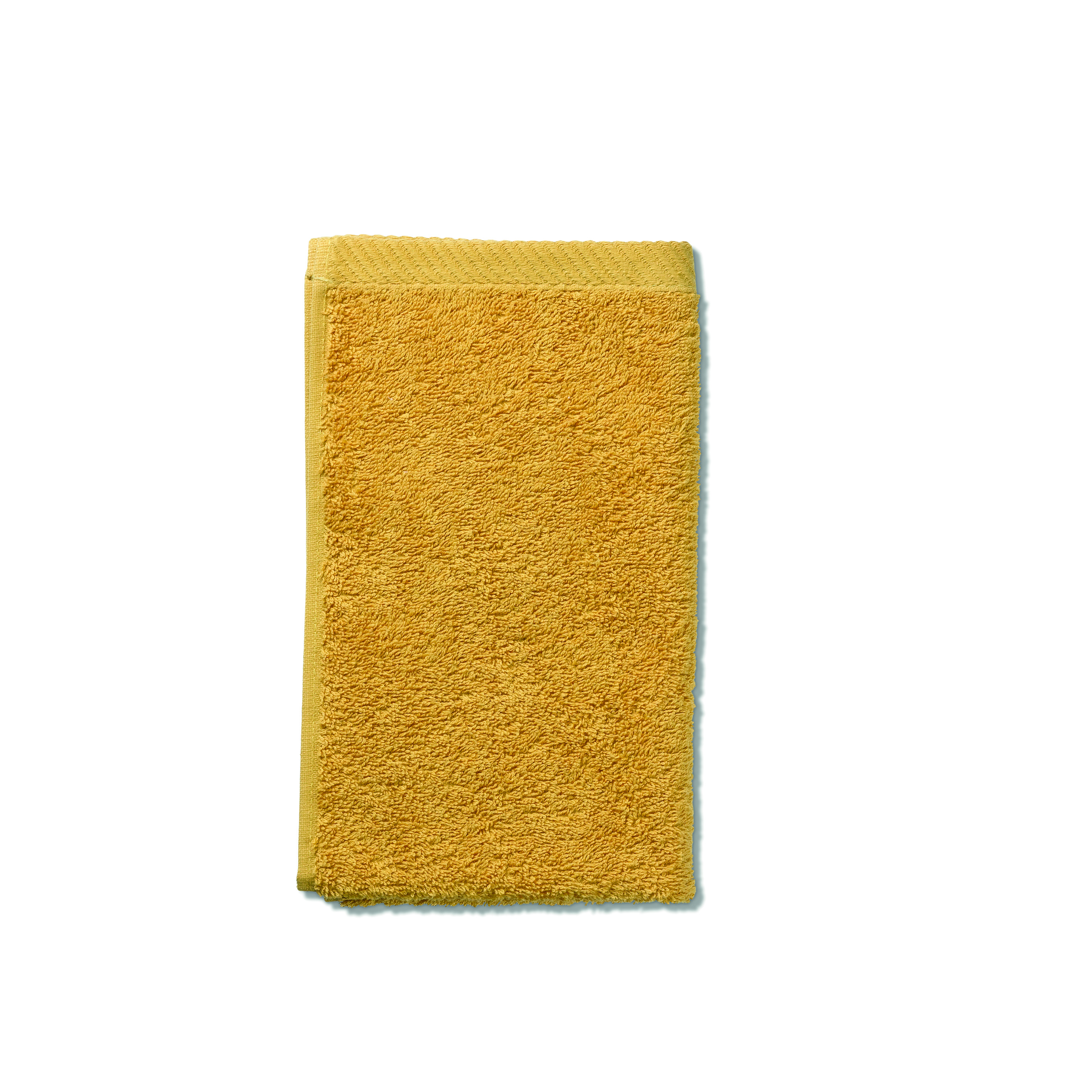 Serviette invité jaune curry LADESSA
