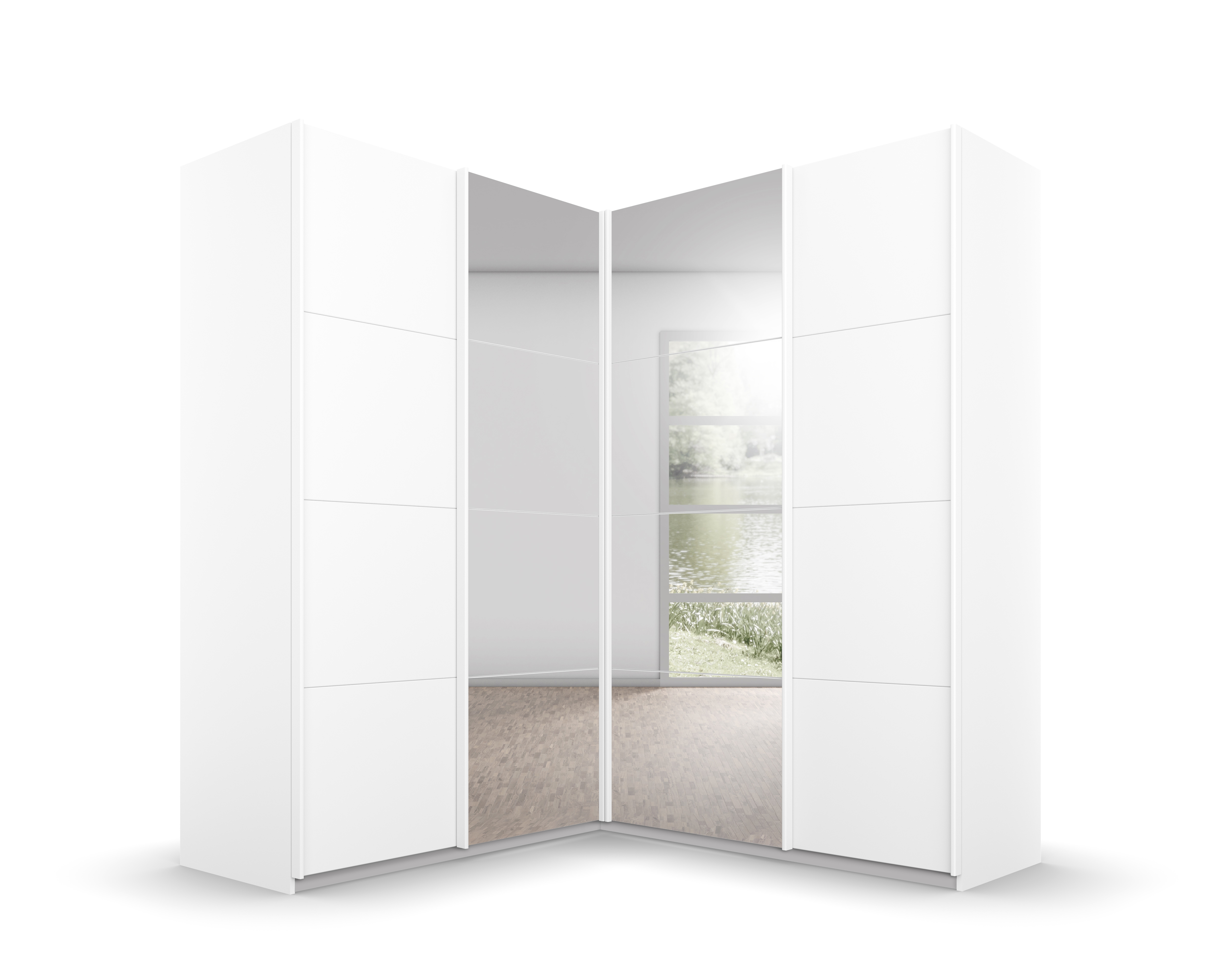 Schwebetüreneckschrank QUADRA Schwebetüreneckschrank QUADRA