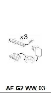 Eclairage de fond 3 pièces CATANIA CHAMBORD AF G2 WW 03 Eclairage de fond 3 pièces CATANIA CHAMBORD AF G2 WW 03