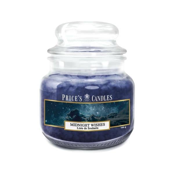 Bougie parfumée dans pot en verre avec couvercle Midnight Wishes PRICES Bougie parfumée dans pot en verre avec couvercle Midnight Wishes PRICES