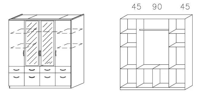 Drehtürenschrank BREMEN-EXTRA