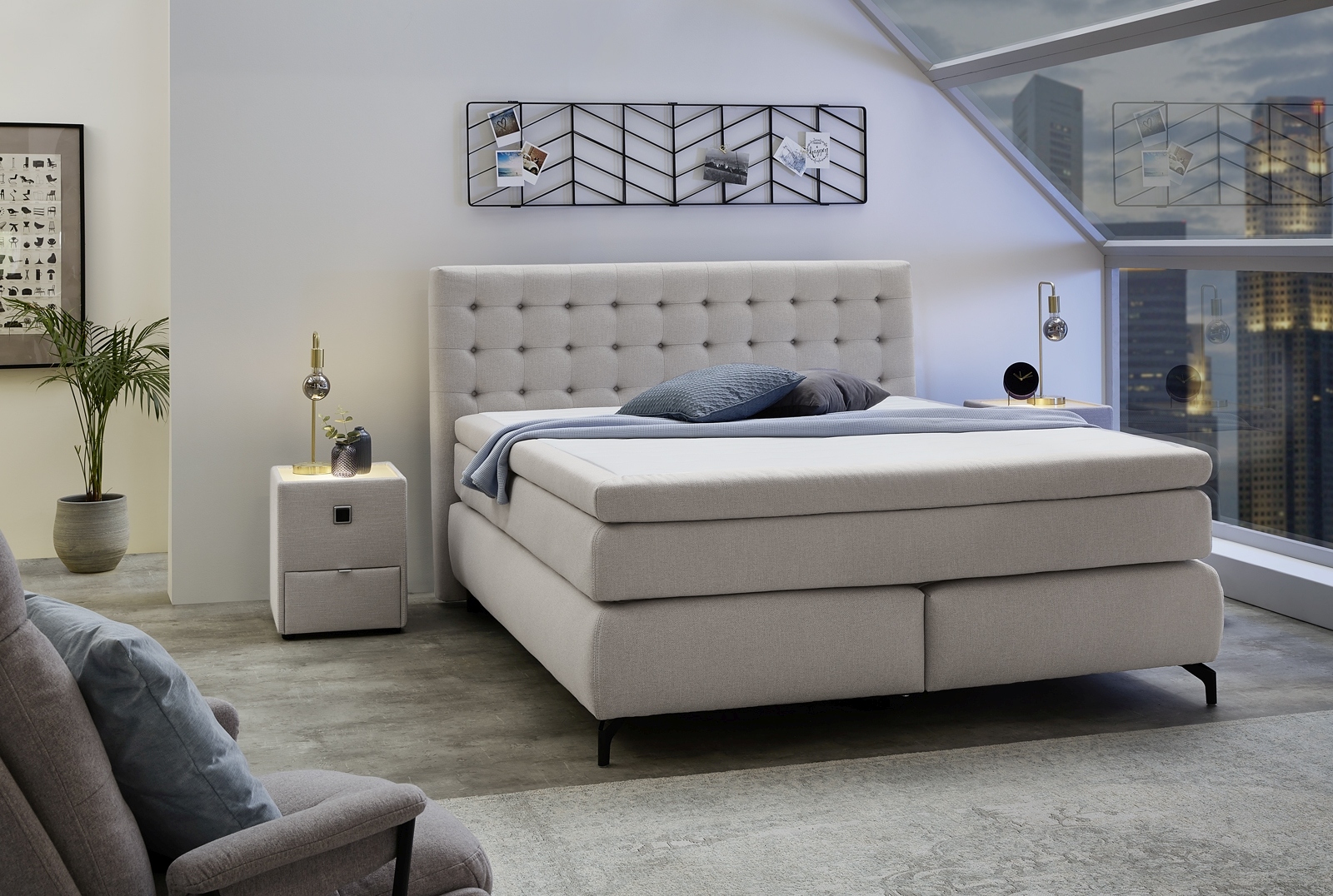 Lit boxspring JESSICA MAX