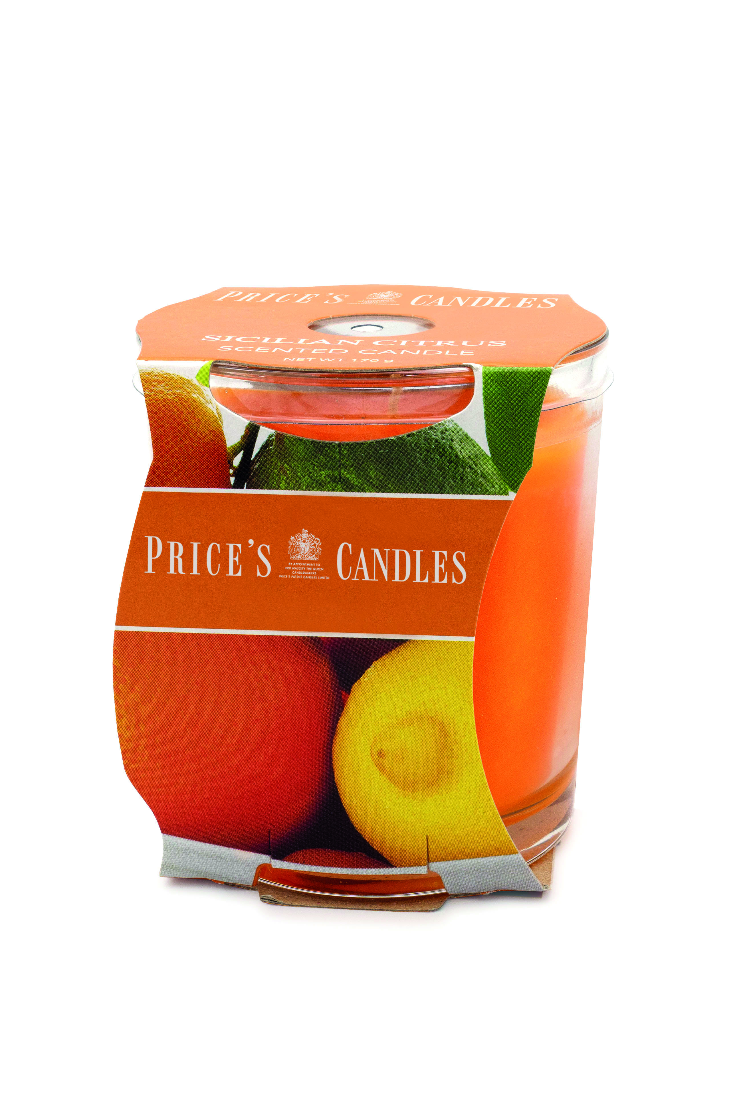 Bougie parfumée dans pot en verre Sicilian Citrus PRICES Bougie parfumée dans pot en verre Sicilian Citrus PRICES