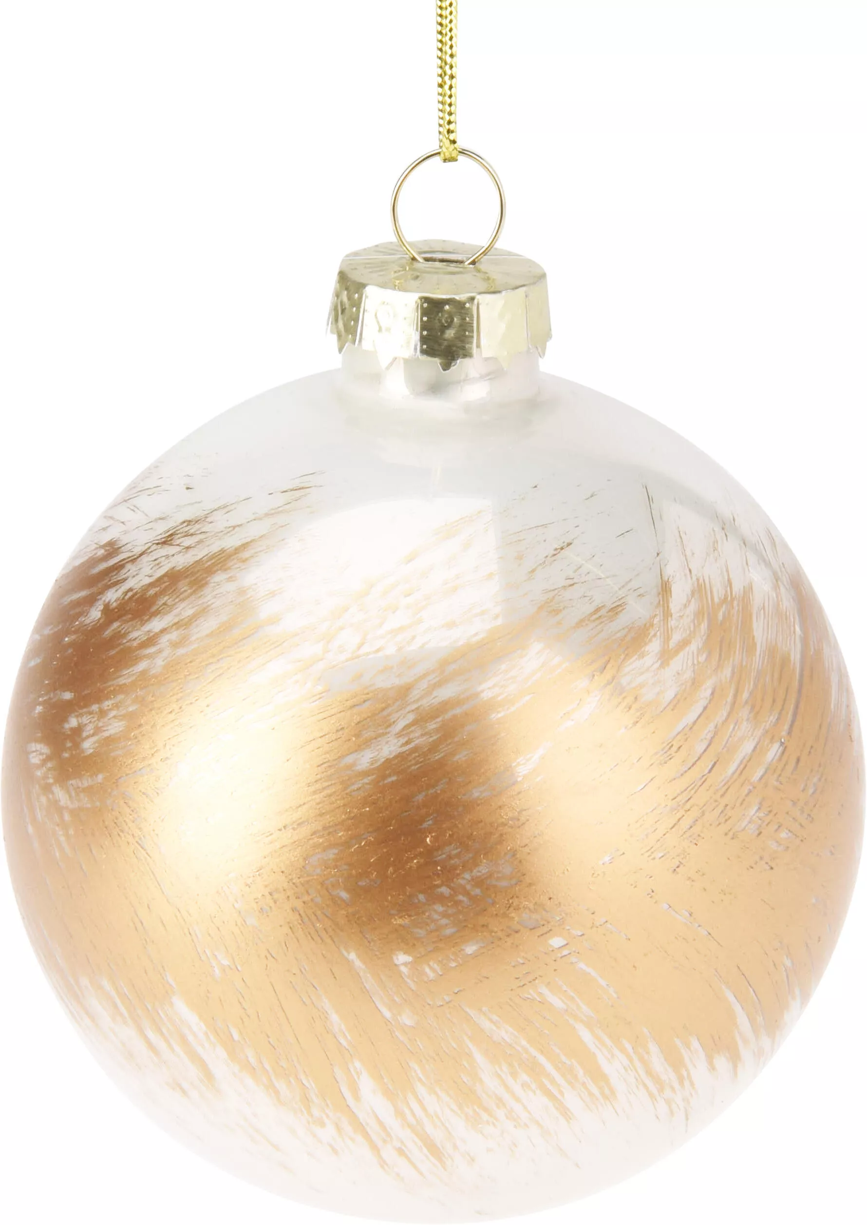 Boule de Noël blanc/or CHRISTMAS