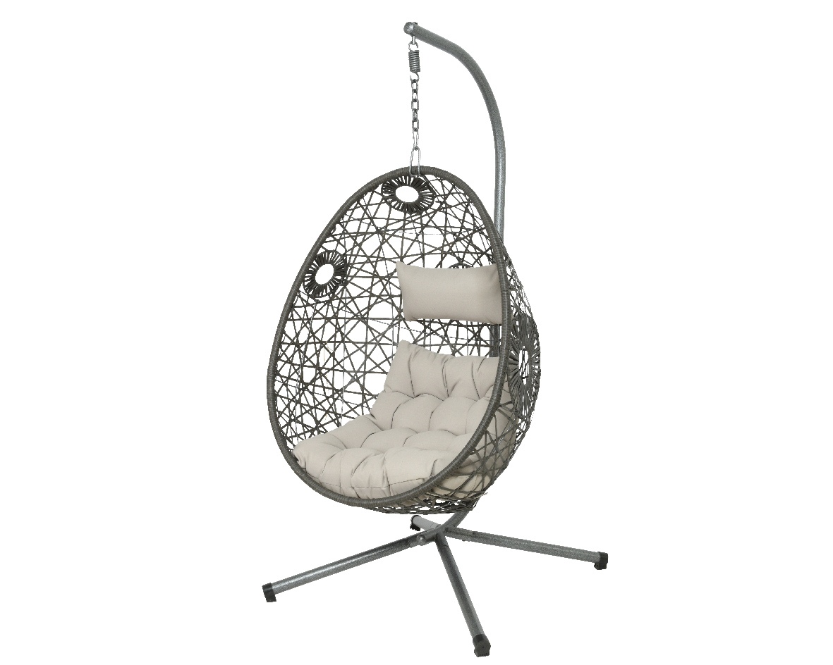 Fauteuil suspendu ton gris FIGARI