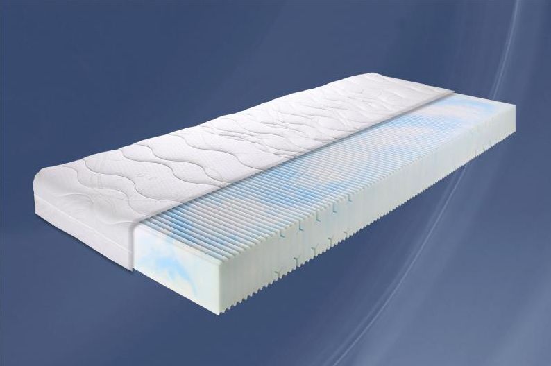 Matelas en mousse haute résilience 100x200 cm LLQ CLEAN BASIC