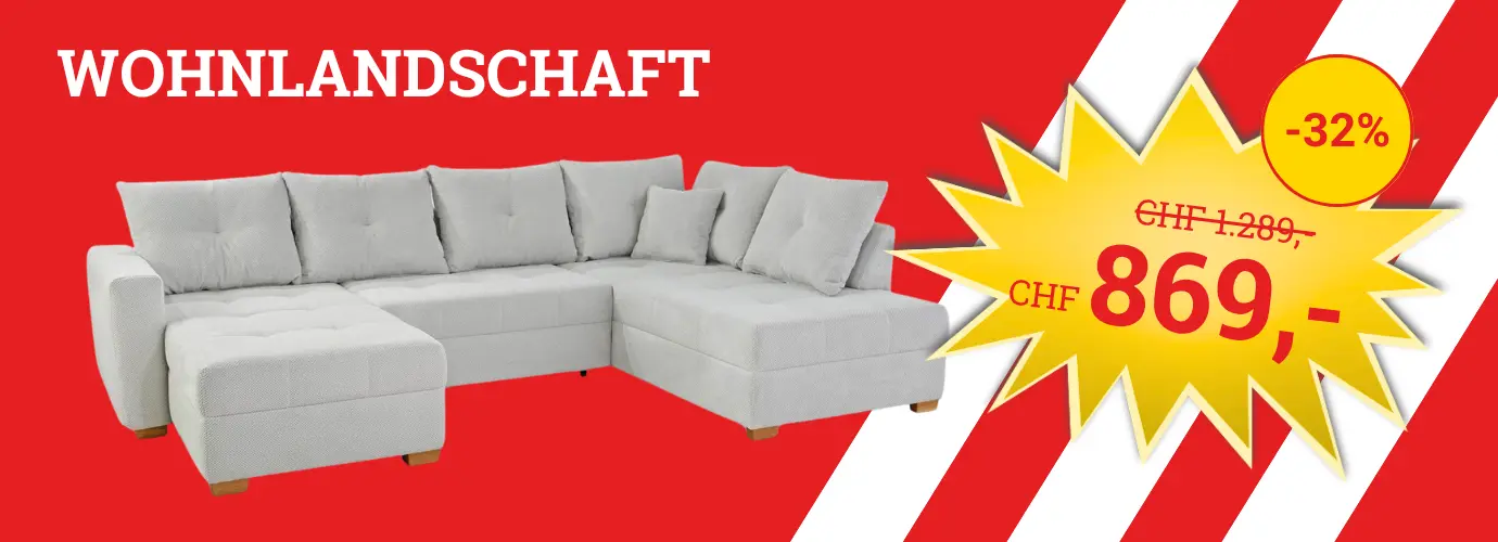 MEGA DEAL! Wohnlandschaft mit Funktion ABBY