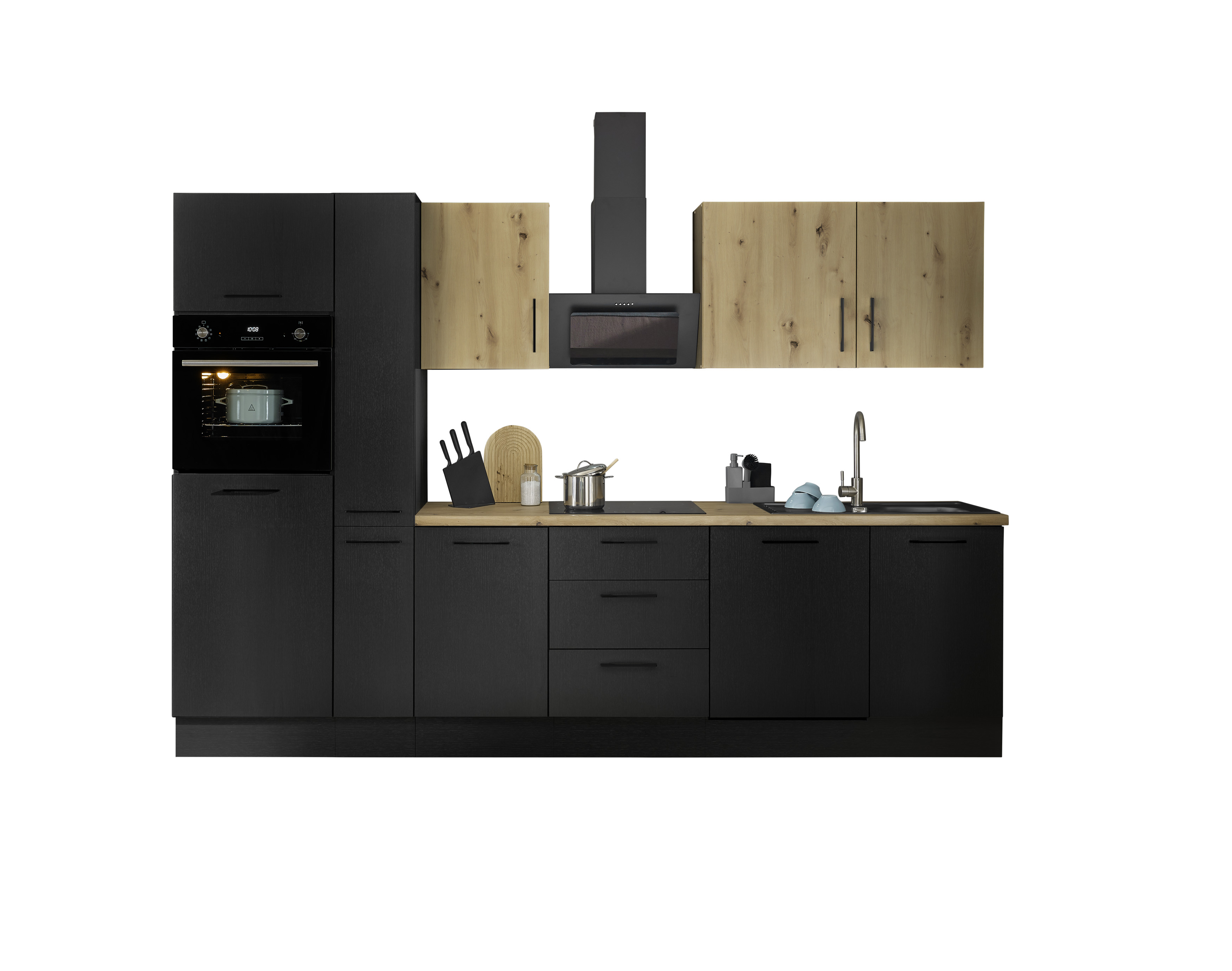 Bloc cuisine avec électroménager CORNWALL (bloc cuisine-four-lave-vaisselle-réfrigérateur-armoire coulissante) VI Bloc cuisine avec électroménager CORNWALL (bloc cuisine-four-lave-vaisselle-réfrigérateur-armoire coulissante) VI