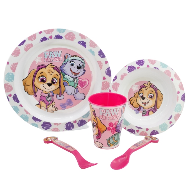 Vaisselle pour enfant 5 éléments Pat'Patrouille PAW PATROL