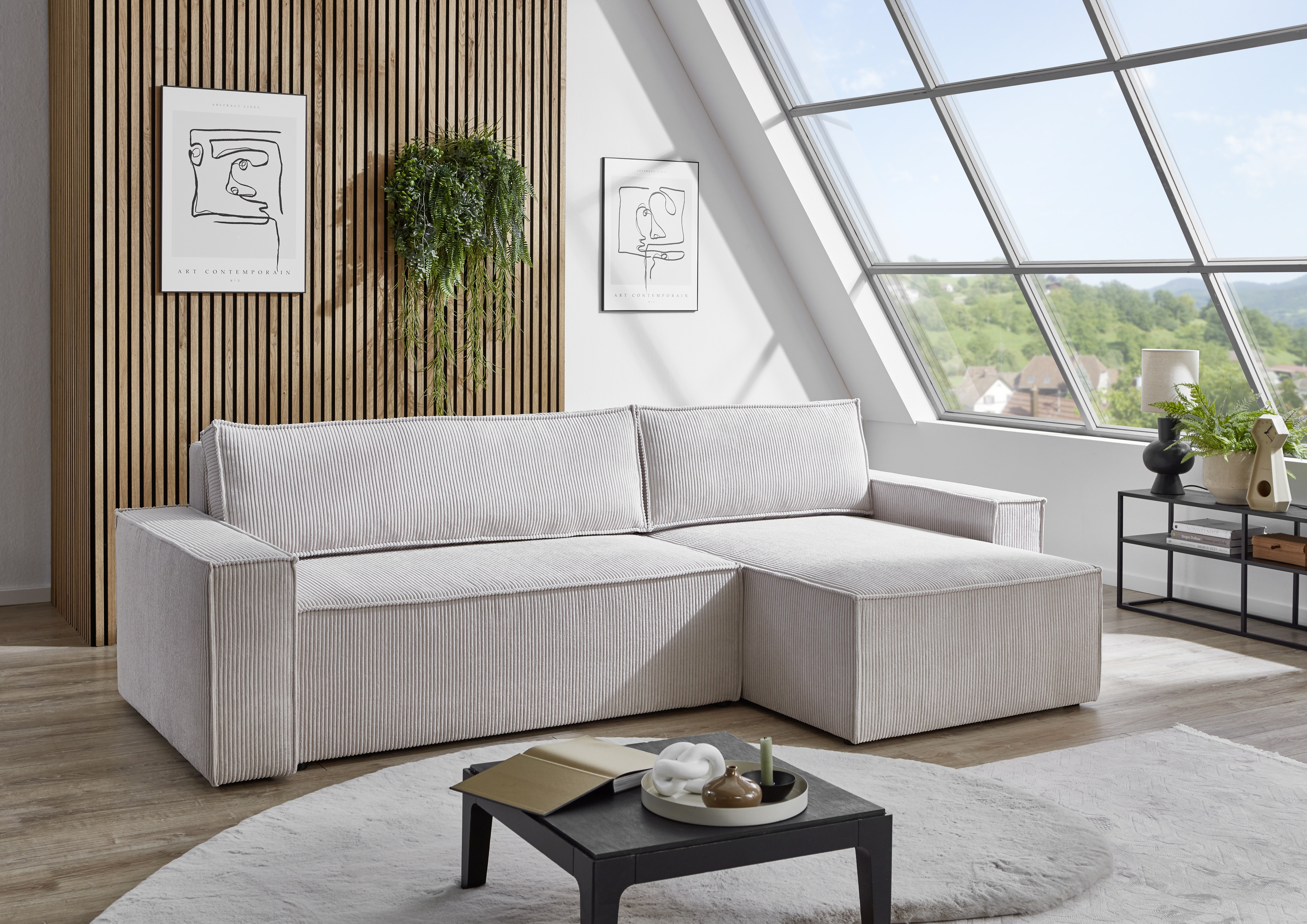 Canapé d'angle convertible WOLGAST