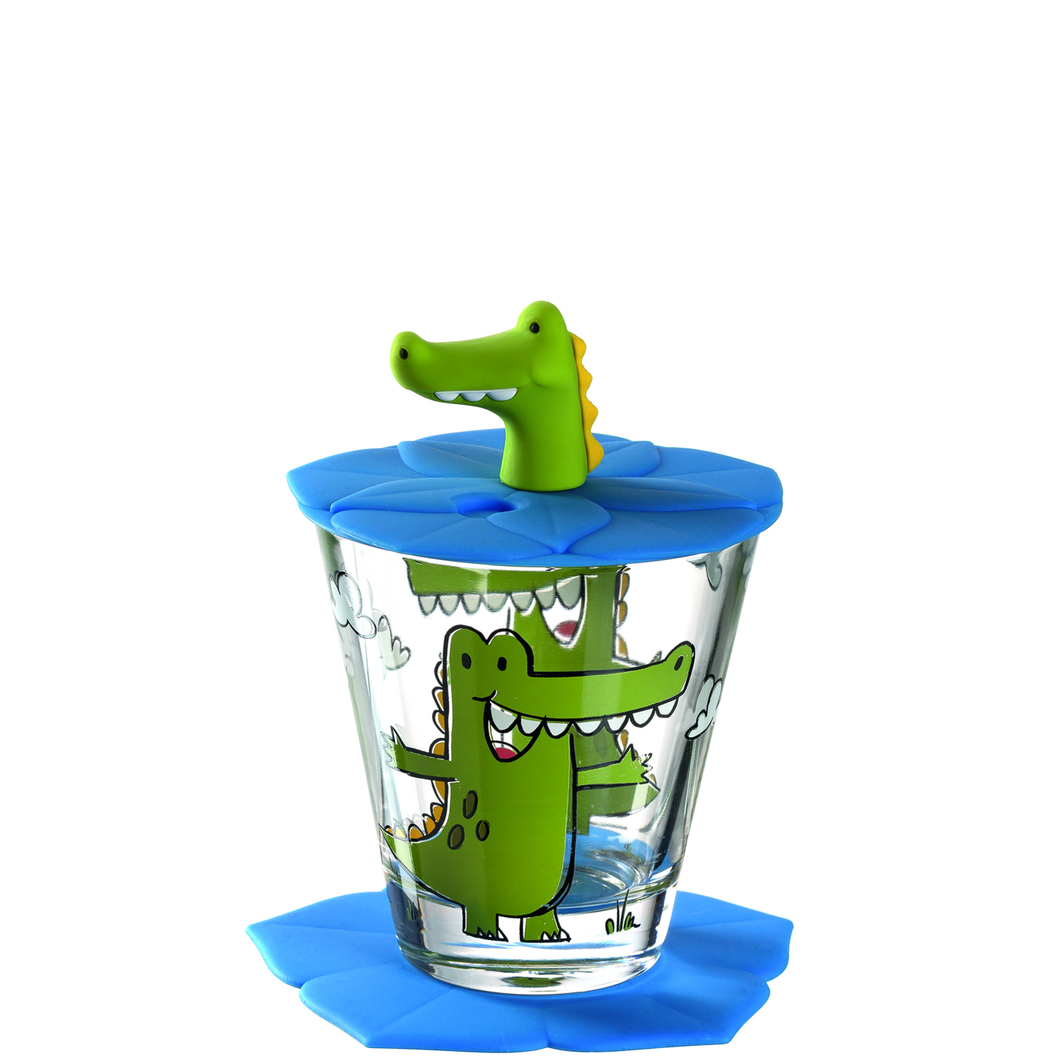 Kinderglas Krokodil 3tlg. Bambini