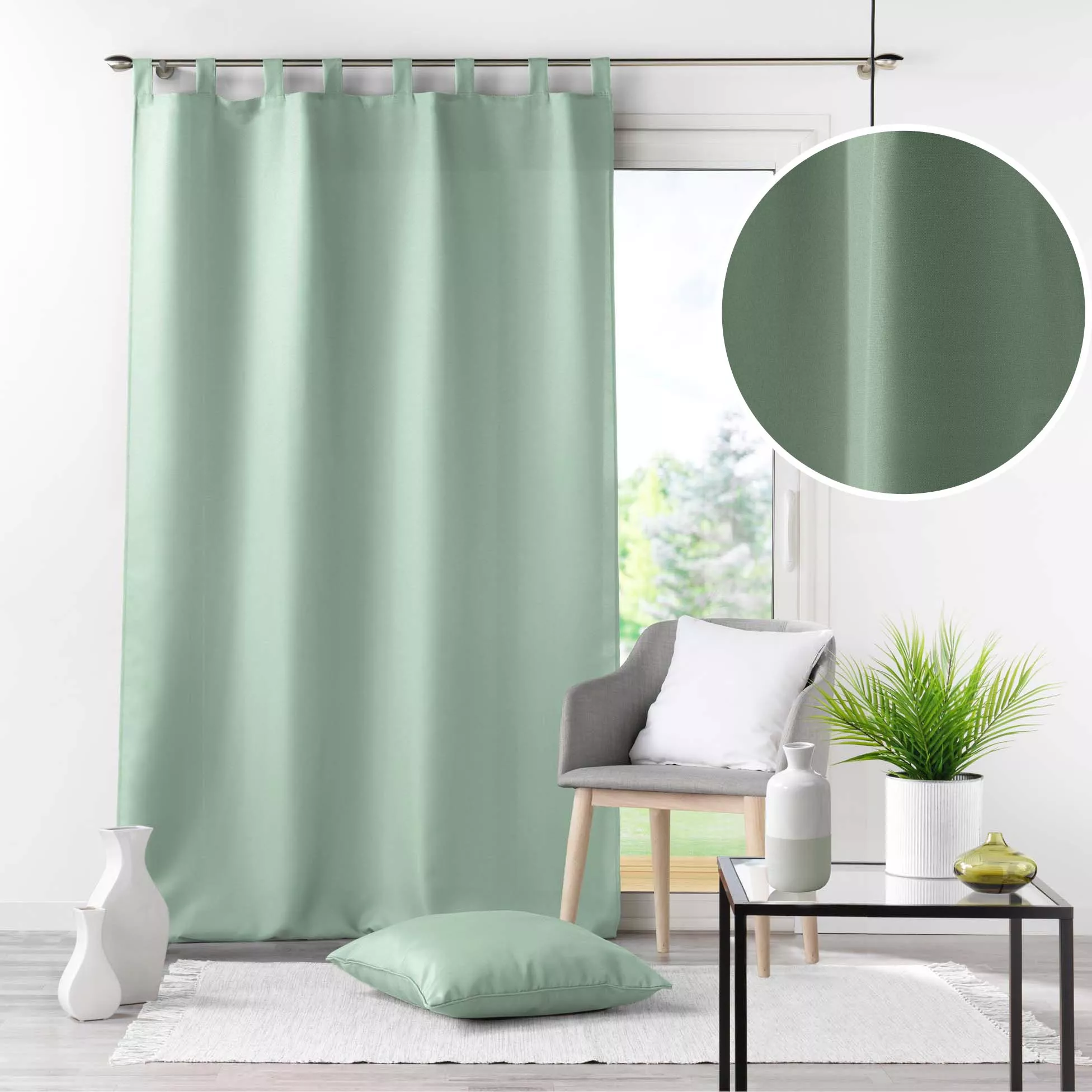 Gardine mit Schlaufen ESSENTIEL